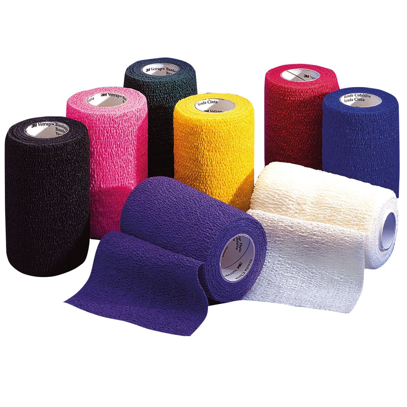 Vetrap Cohesive Bandage 10 Pack Various Colours