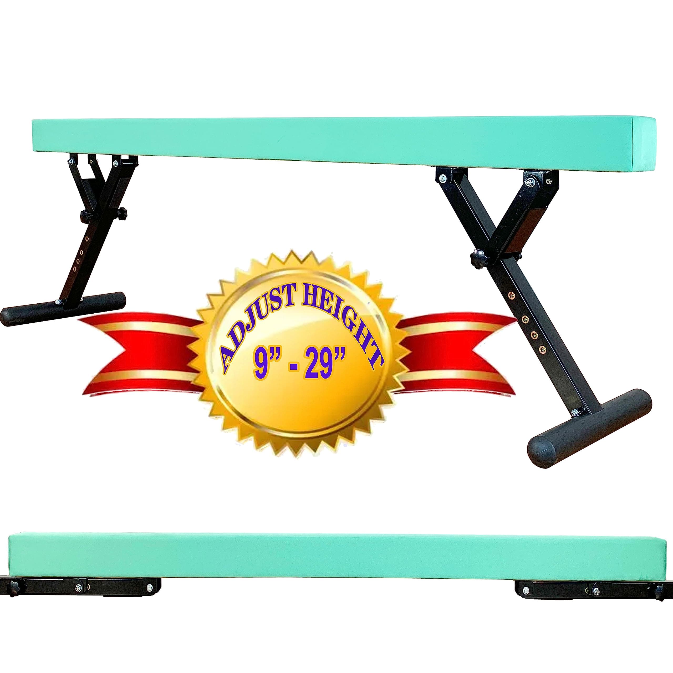 MARFULA Adjustable Balance Beam 8 ft Gymnastic Beam Adjustable Height for Kids and Teenage of All Gymnastic Levels, Gymnastic Training Beam Gymnastic Equipment for Athlete Home and Gym Club Use