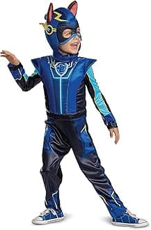 Chase Deluxe Toddler Costume, Official Paw Patrol Halloween Outfit with Armor and Headpiece for Kids