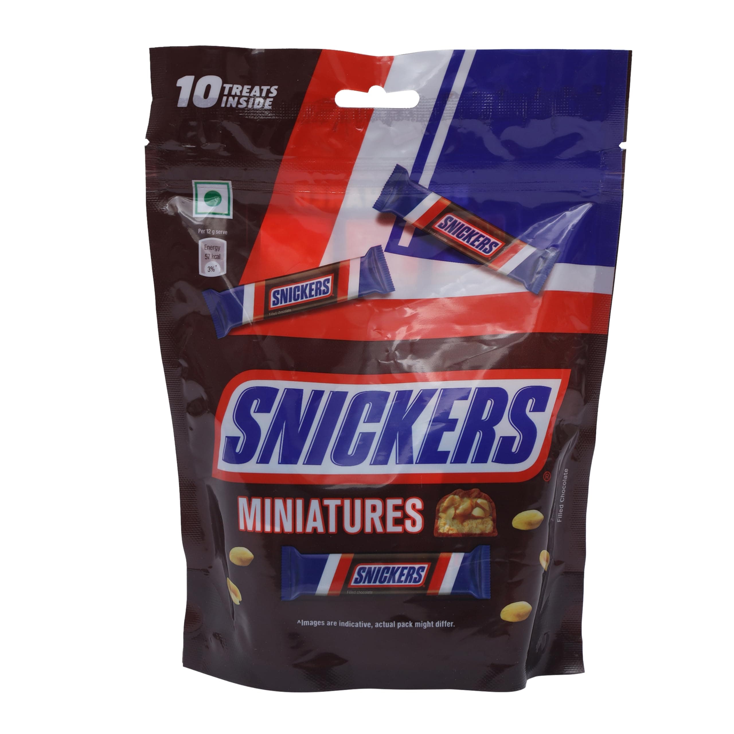 Snickers Chocolate Miniatures, 120 gm