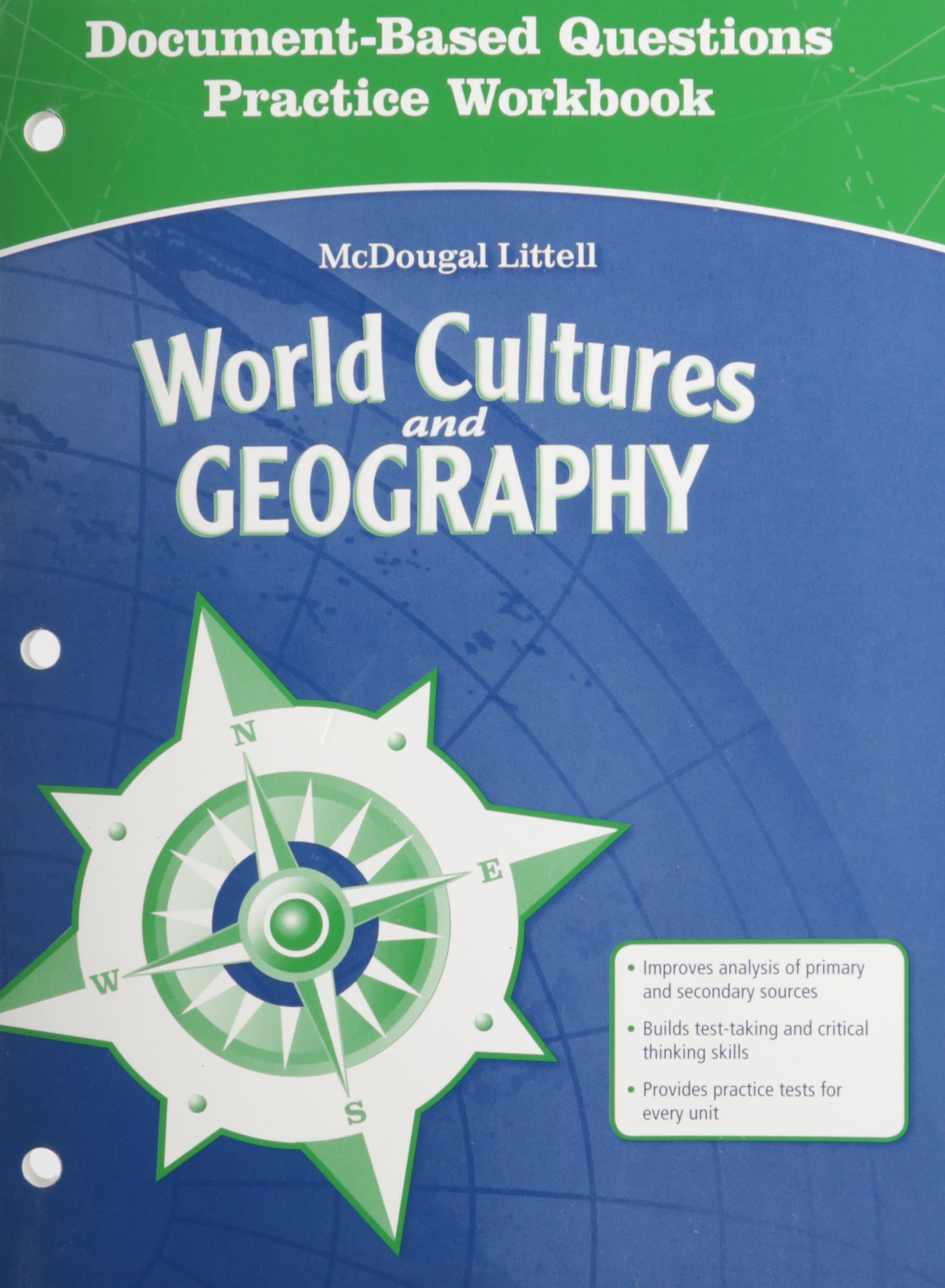 McDougal Littell Middle School World Cultures and Geography: Document Based Questions Practice Workbook