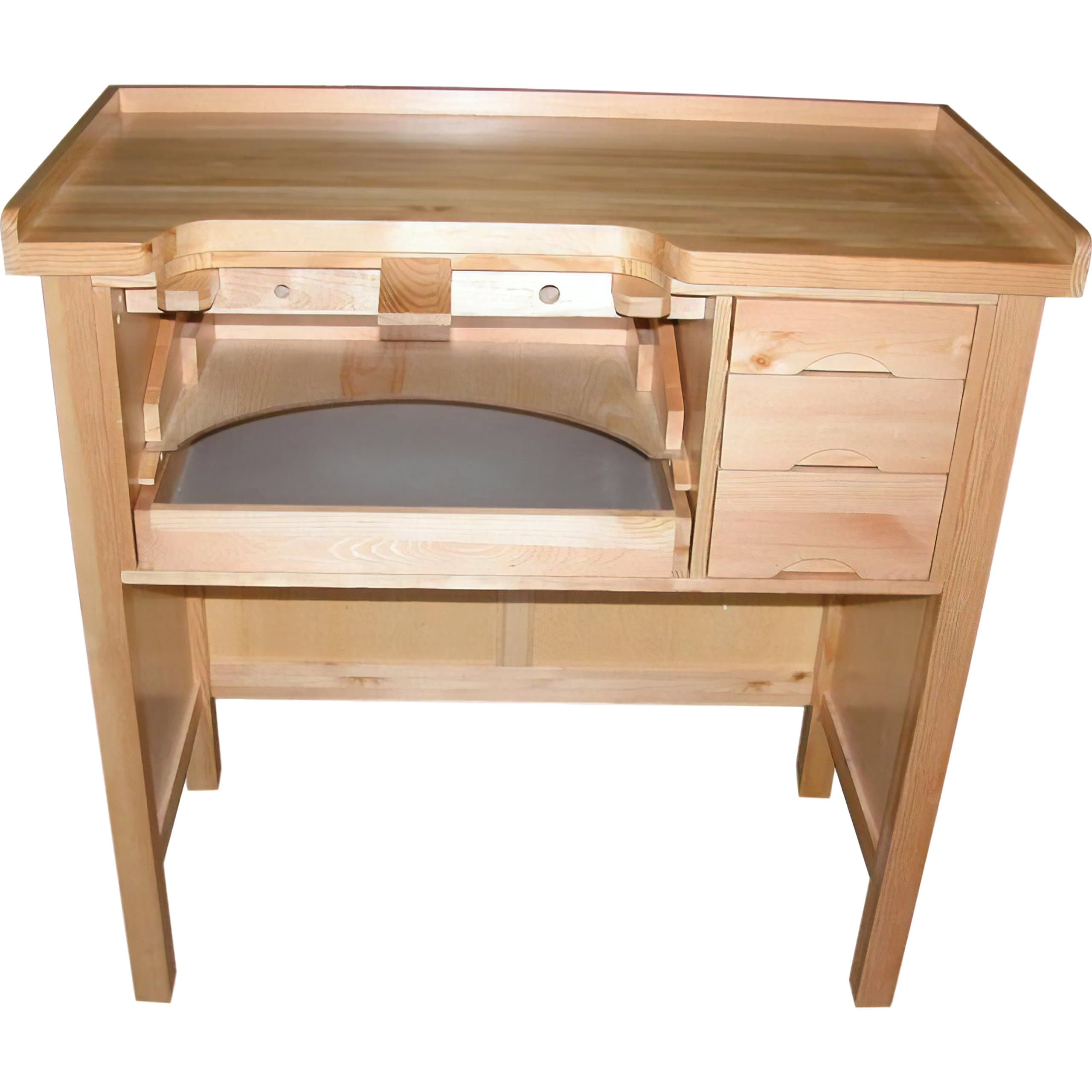 Grobet Jewelers Type Workbench - Heavy-Duty - Solid Wood