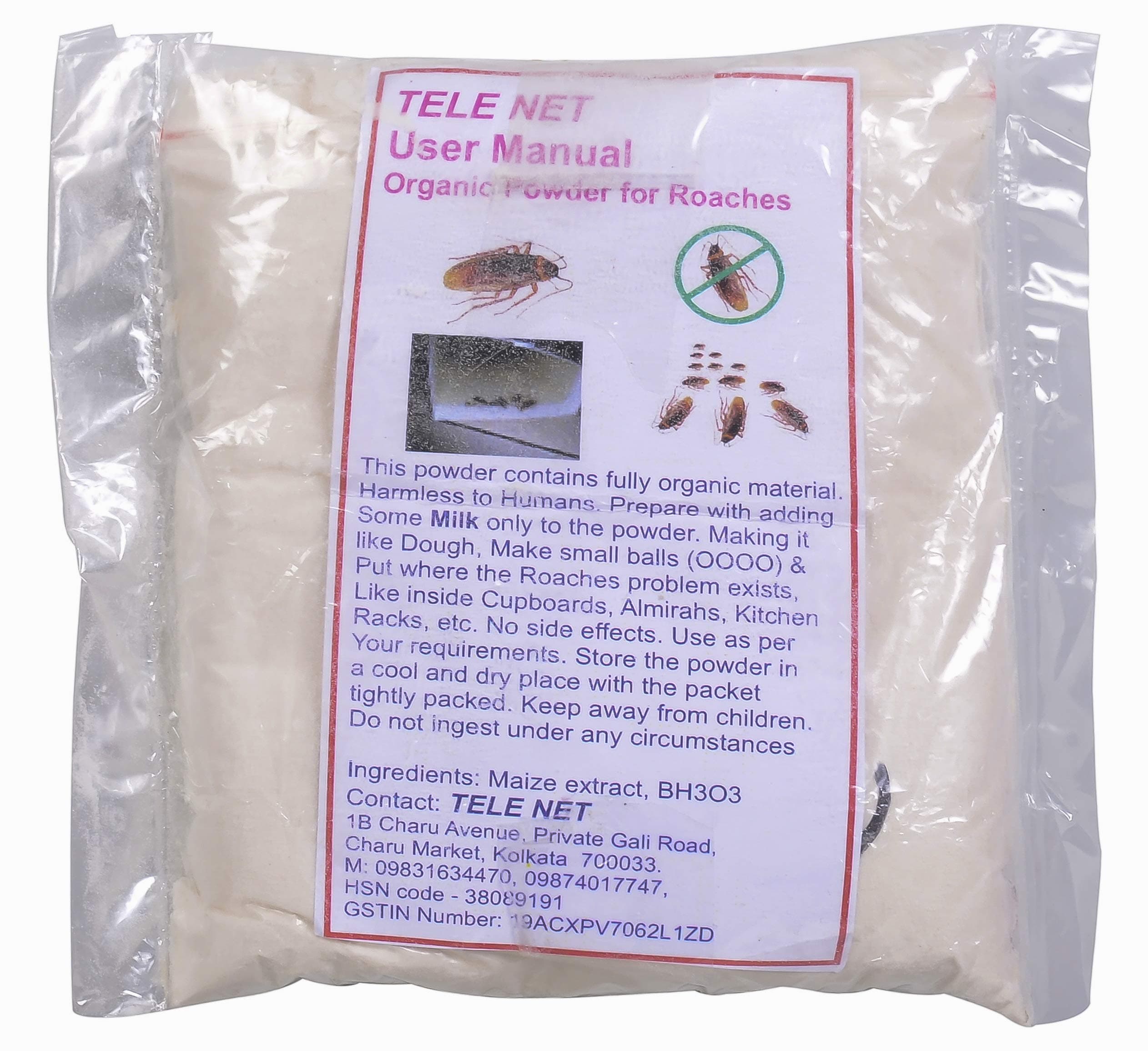 Organic Powder for Remove Cockroaches