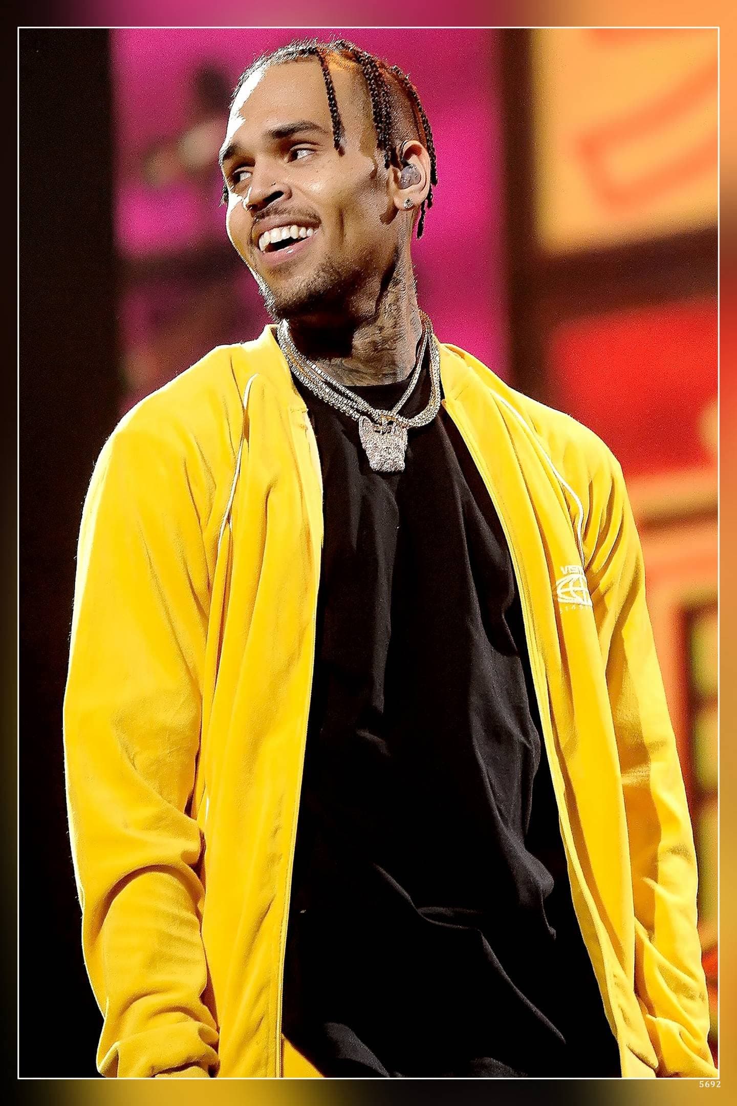 POSTERNEST Chris Brown, Christopher Maurice Brown, Singer, Dancer And Actor Poster Matte Finish Paper Print 12 x18 Inch (Multicolor) -5692