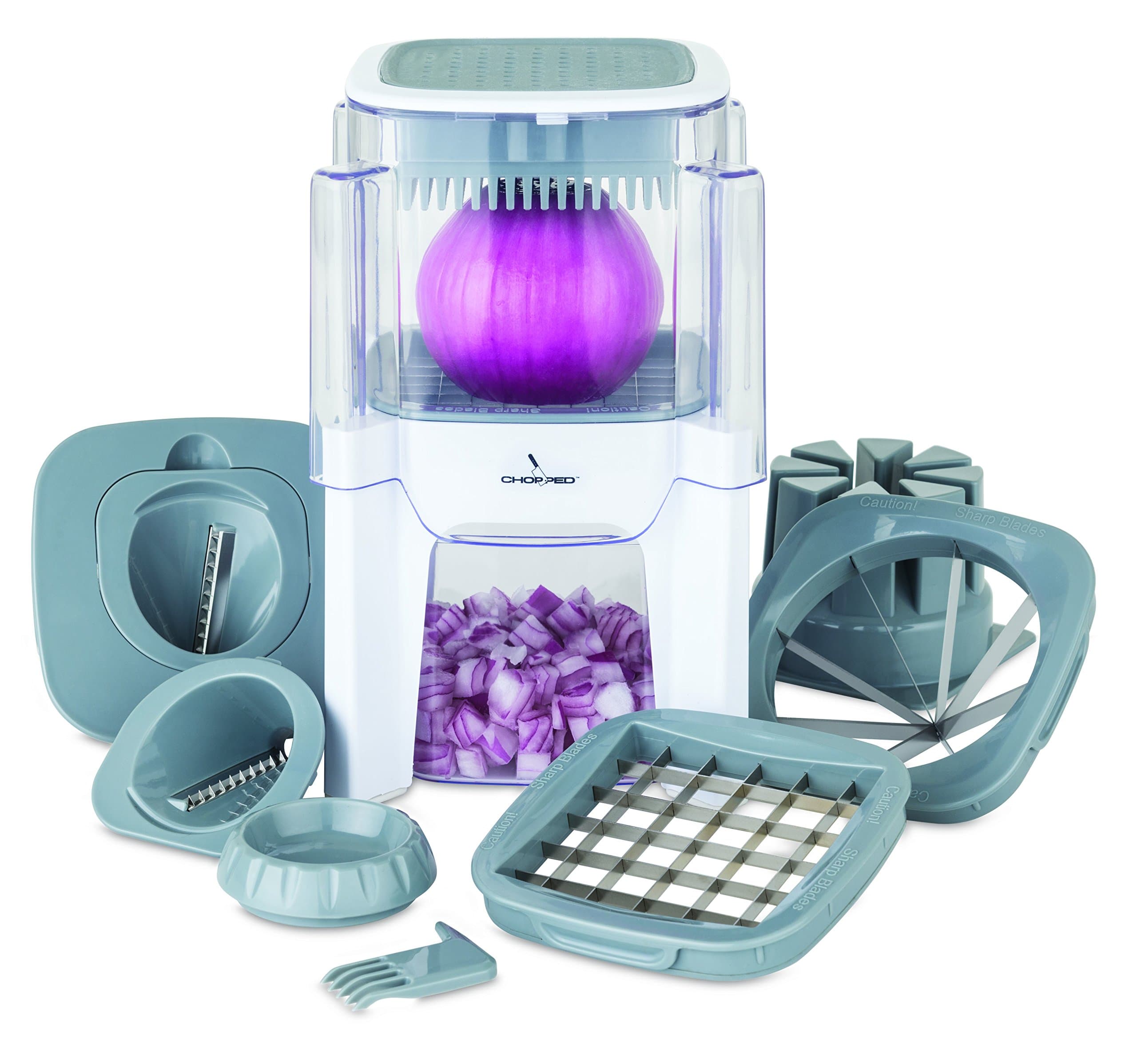 Chopped 5 Blade Chopper and Slicer, One Size, White