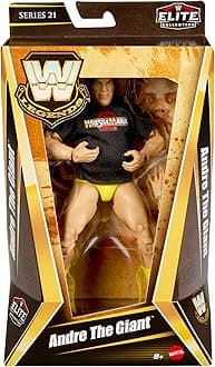 WWE André Le Géant Elite Legend Collection Articulated Figure, Interchangeable Hands & Accessories, Truefx Technology, 25 Joints, Collectable, Children's Toy, Ages 3 and Above, HVF56