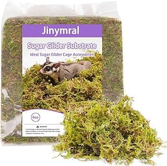 Sugar Glider Cage Accessories, Ideal Sugar Glider Supplies for Tank Habitat, 4oz Bedding