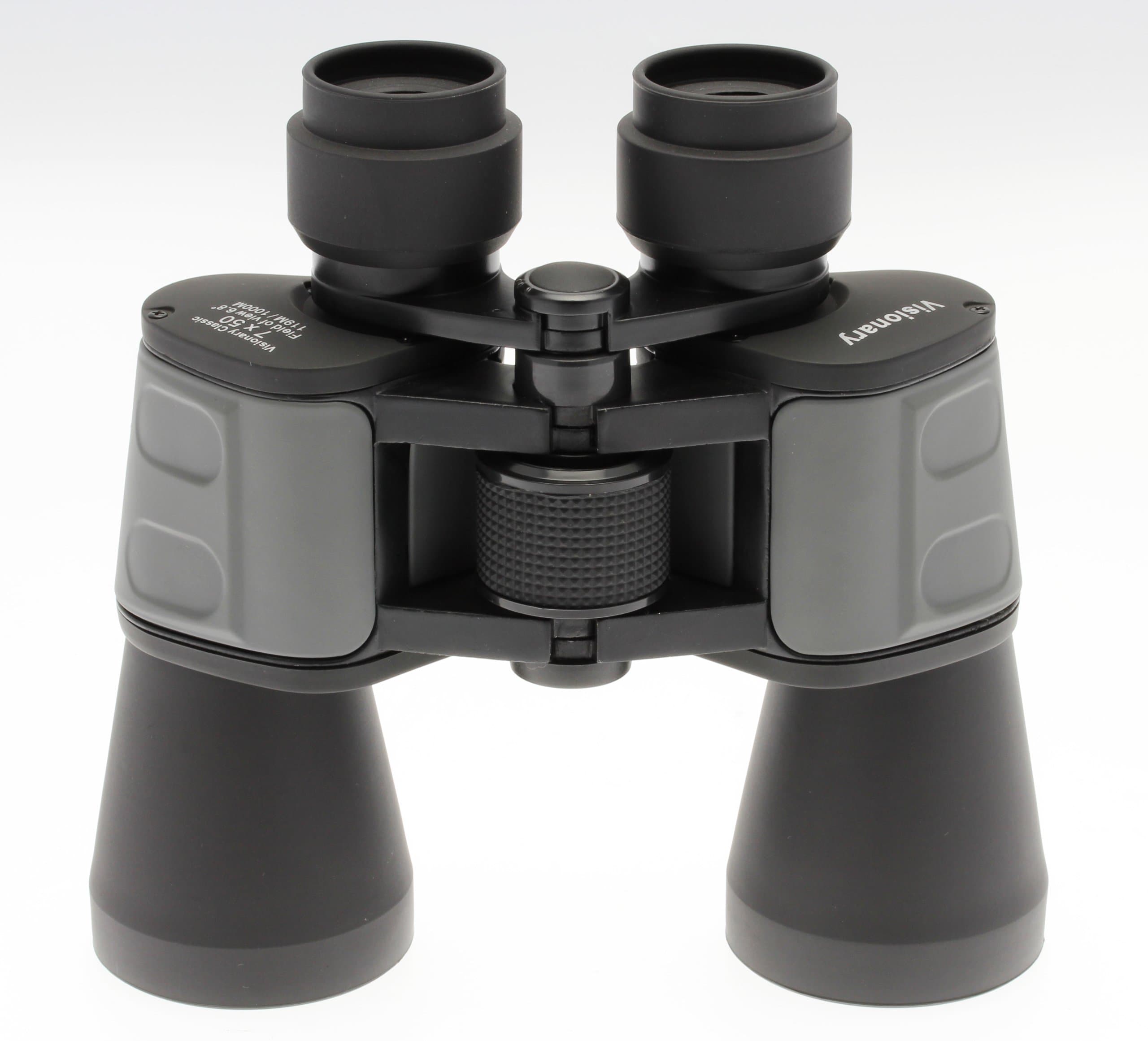 Visionary 7x50 Classic Style Binoculars - Bright Very Stable Image - Exceptional Value - Good Quality - Supplied with Case and Strap - 10 Year Manufacturer Guarantee.