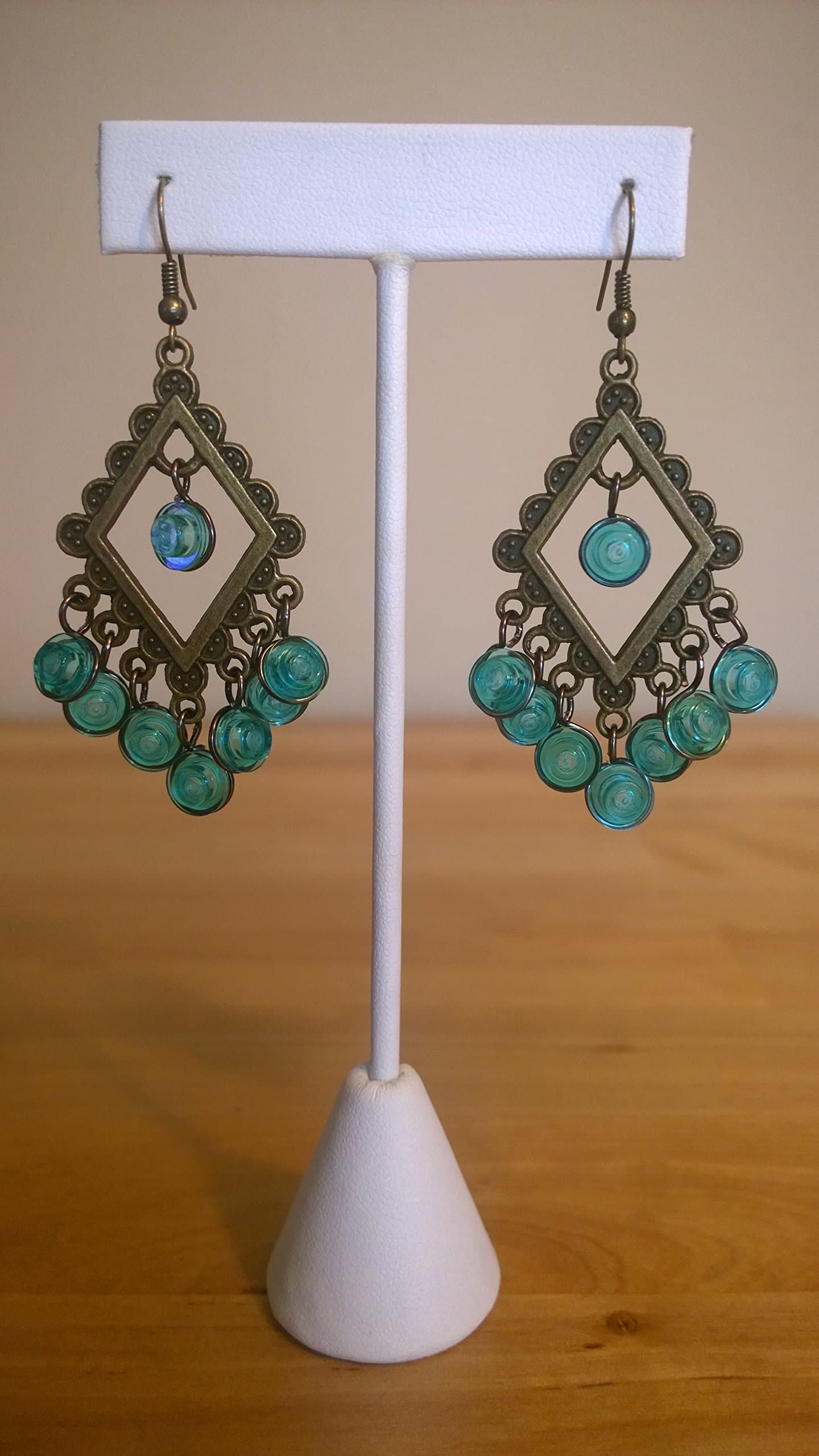 Lego Chandelier Earrings, Diamond