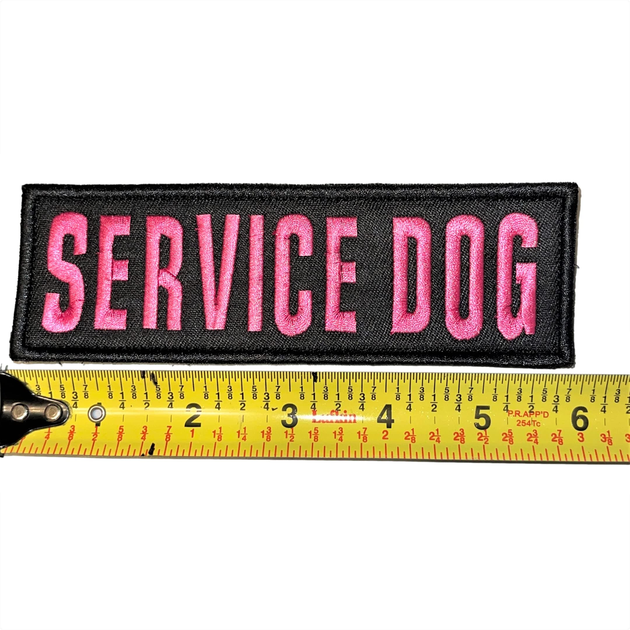 Service Dog in Training Patches - Hook Loop for Service Dog Vest Or Dog Collar Service Dog Emotional Support Canine in Training Service K9 in Training Therapy Dog in Training (Pink, Service)