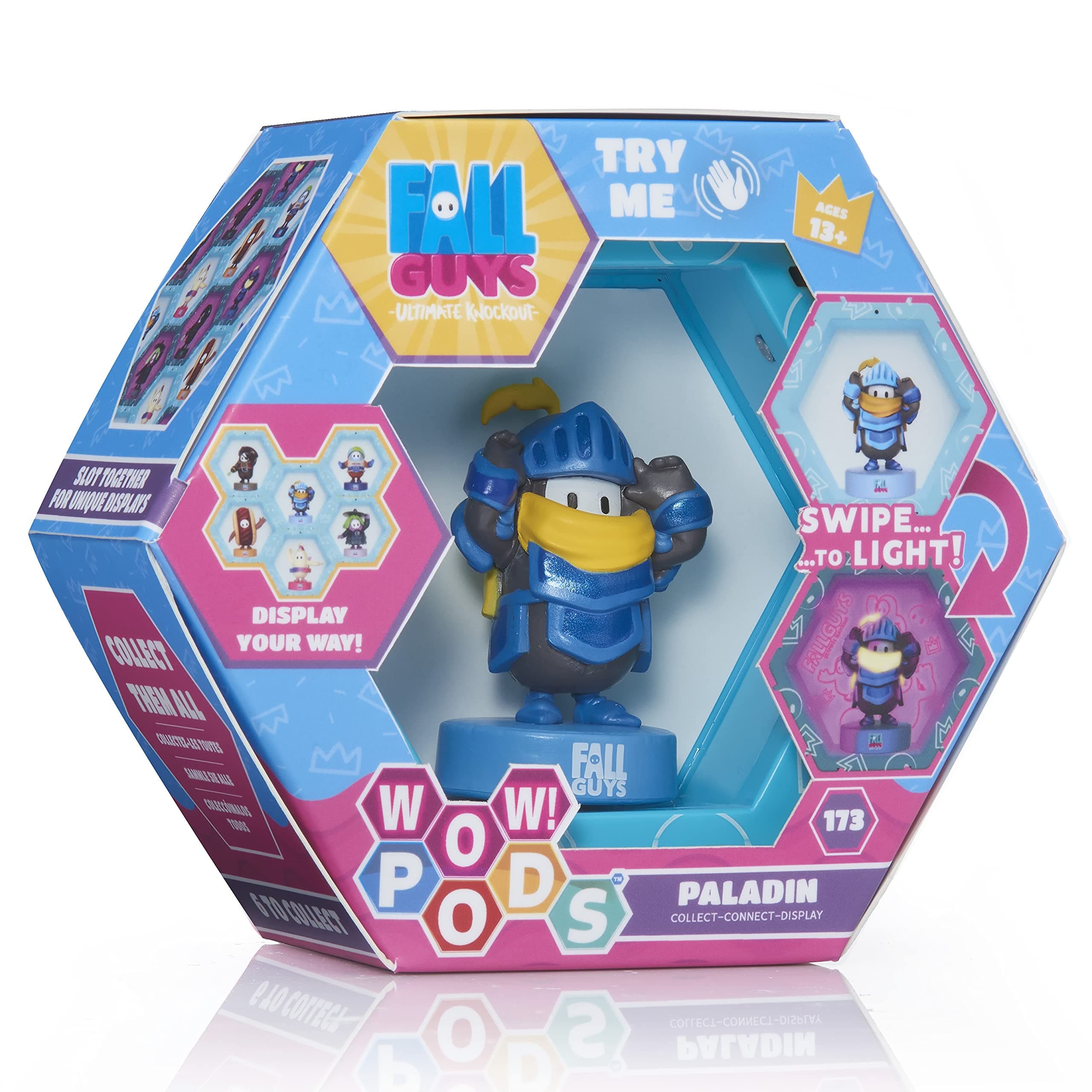 WOW! PODS Fall Guys: Ultimate Knockout - Paladin Light-up Bobble-Head Figure | Official Merchandise, Collectibles, Toys and Gifts | For Fall Guys Fans
