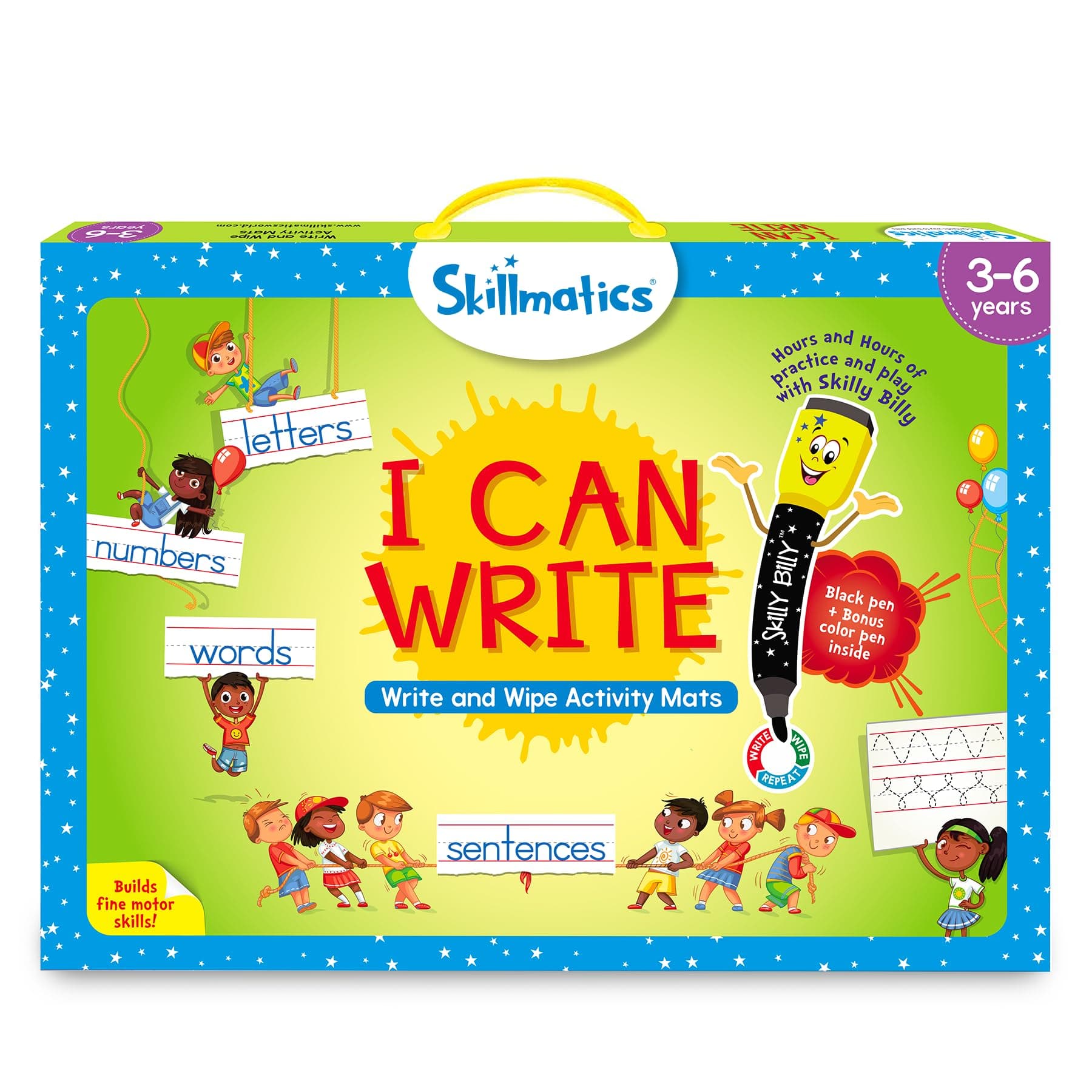 Skillmatics I Can Write - Reusable Preschool Learning Activities, Educational Toy and Game, Back to School Supplies, Gifts for Students, Kids, Toddlers Ages 3, 4, 5, 6