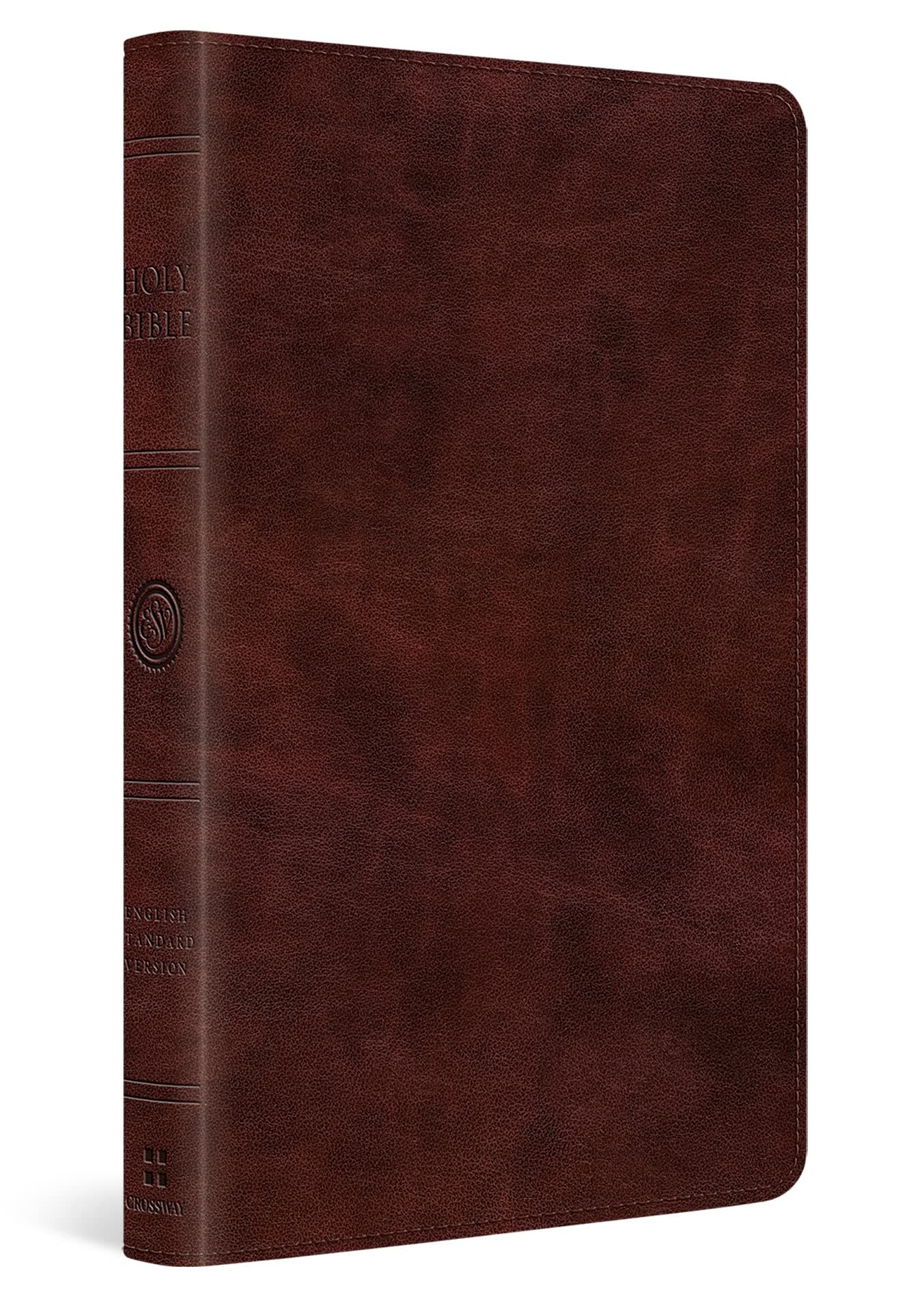 ESV Large Print Thinline Bible (Trutone, Mahogany)