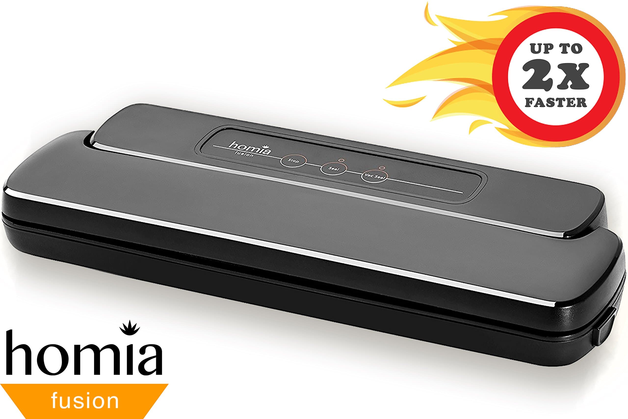 Vacuum Sealer Packaging Food Saver - Portable Compact Packaging Machine with a Universal System for Preservation – Perfect for Sous-Vide Cooking and Healthy Food Storage Includes Bonus Starter Kit