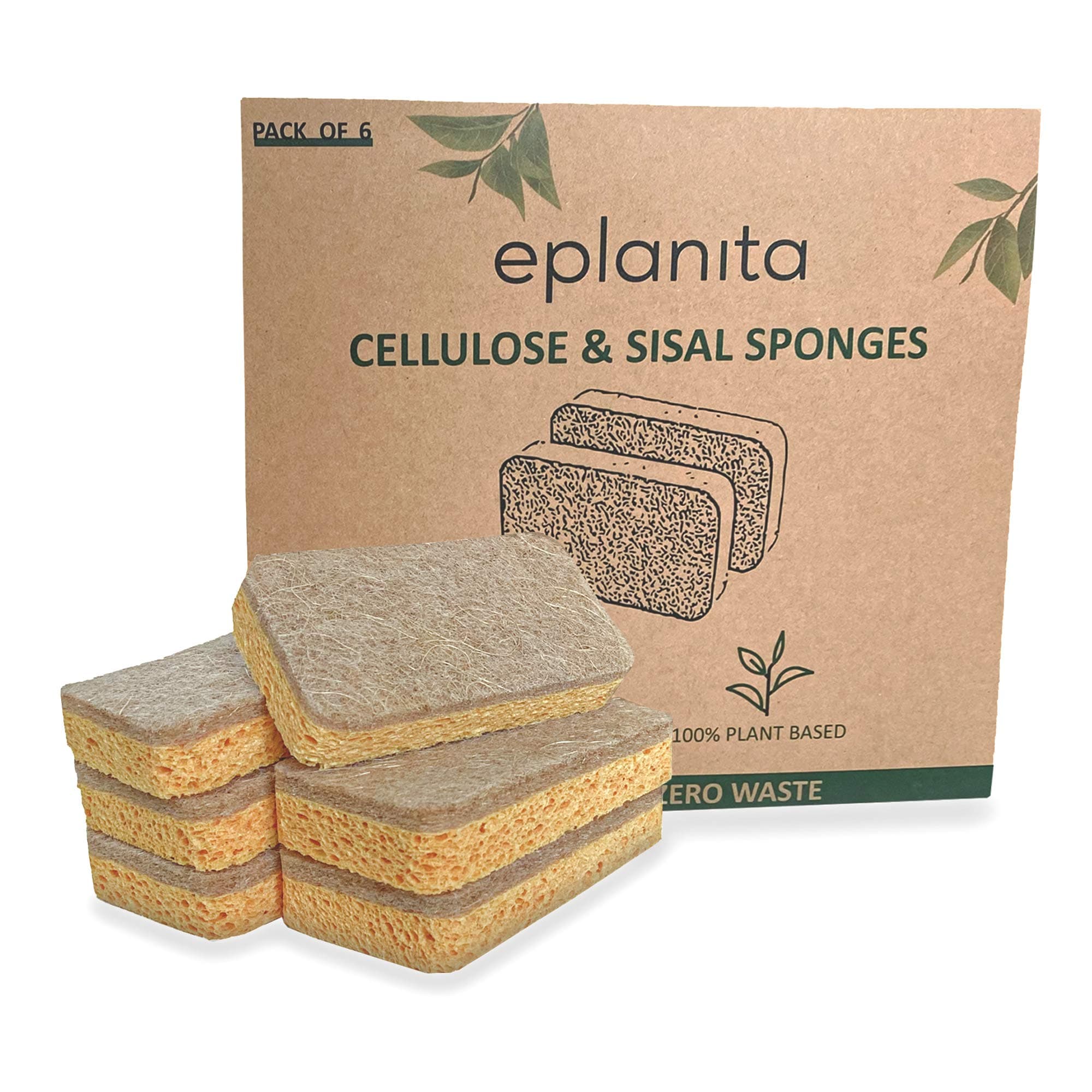 Natural Cellulose Scrub Sponges