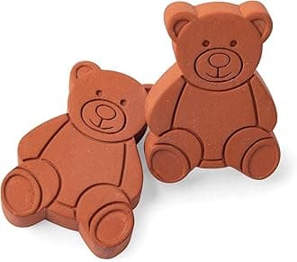 Fox Run 46762 Brown Sugar Bear, Set of Two Keeper and Saver, Terracotta