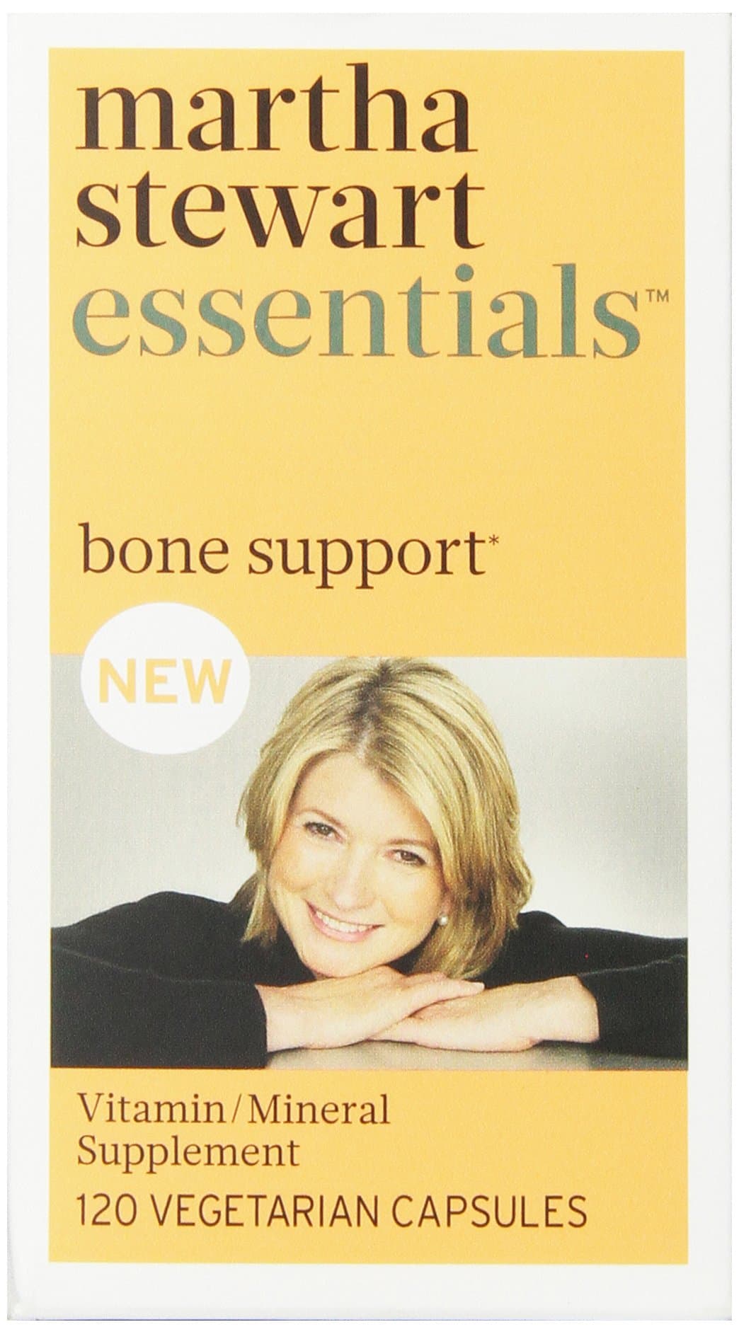 Martha Stewart Essentials Bone Support Supplement, 120 Vegetarian Capsules