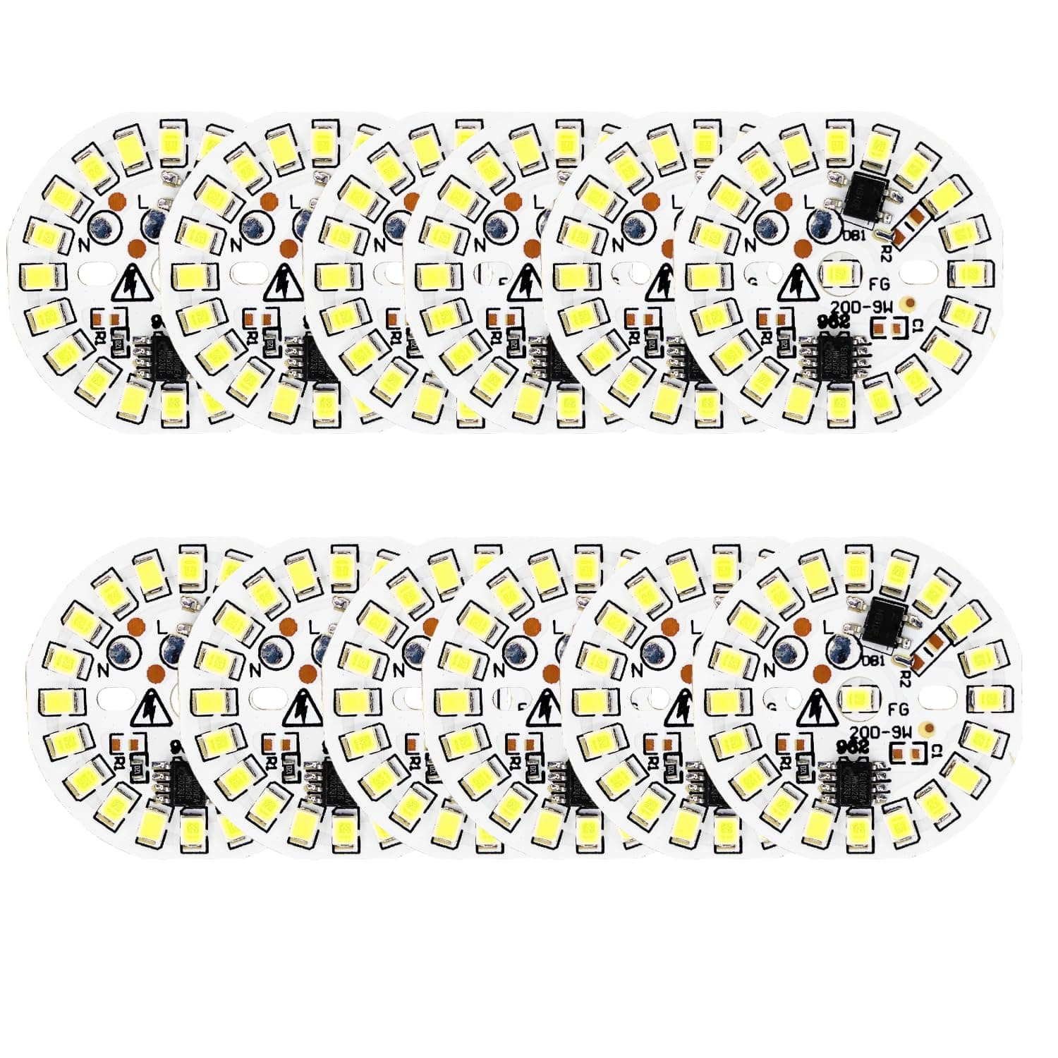 UNIVERSAL HUB 9w DOB cool white Led Light High Brightness Direct On Board 10PCS