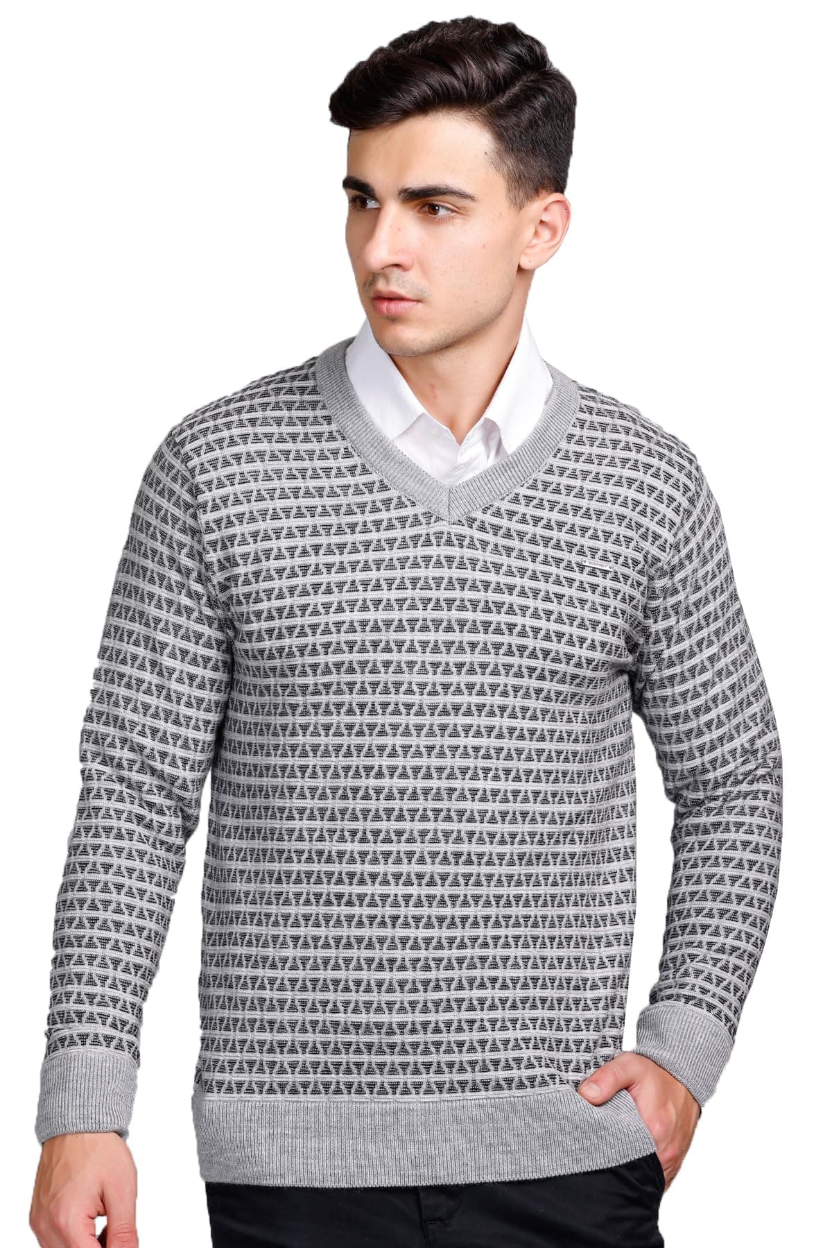 GODFREY V Neck Full Sleeve Sweater for Man Winter Pullover