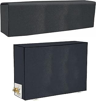 Yellow Weaves 100% Waterproof and Dust Proof Split AC Cover for 1.5 Ton - Grey