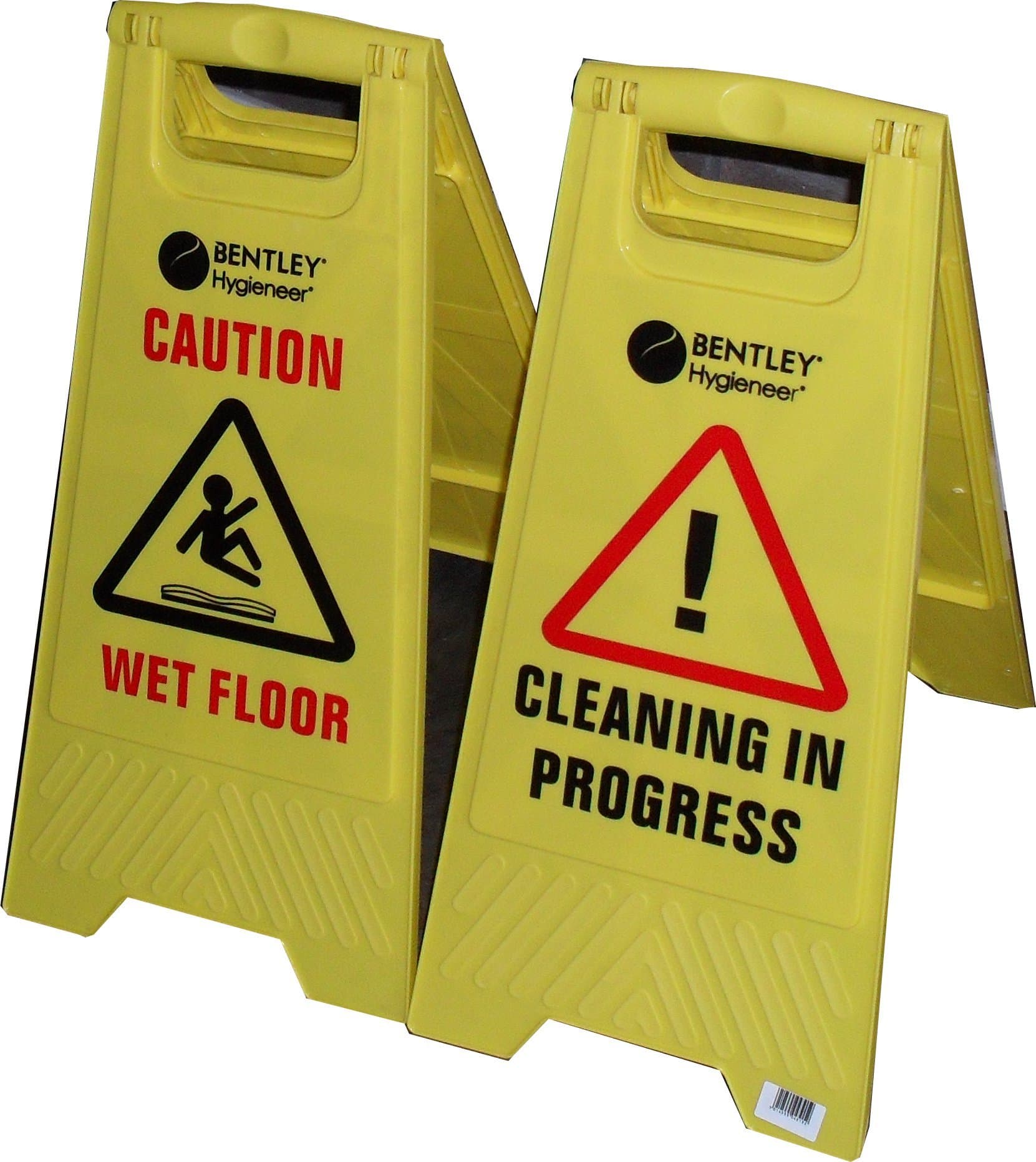 CAUTION WET FLOOR / CAUTION CLEANING IN PROGRESS / a-frame sign - Warning Sign