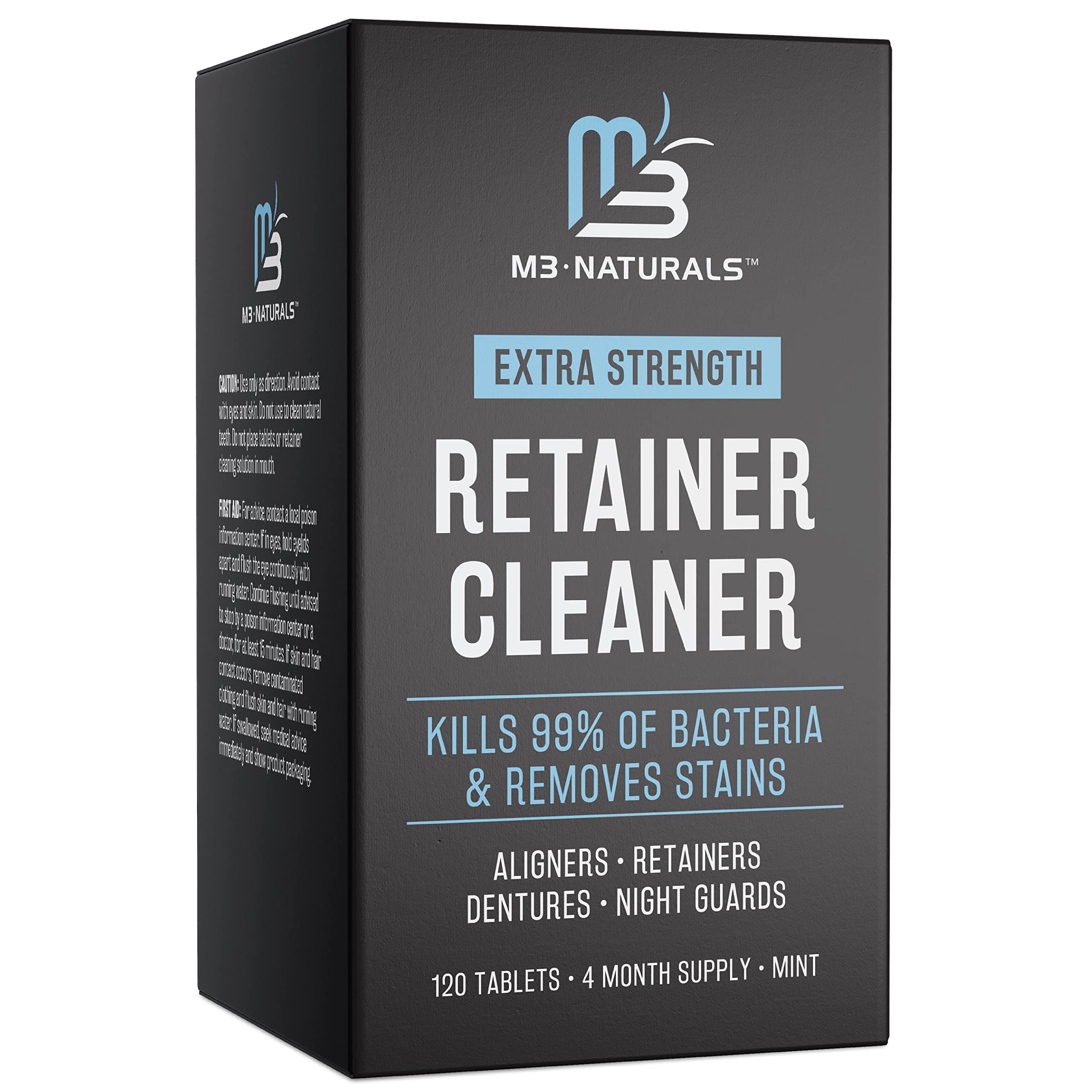 M3 Naturals Retainer Cleaner 120 Tablets