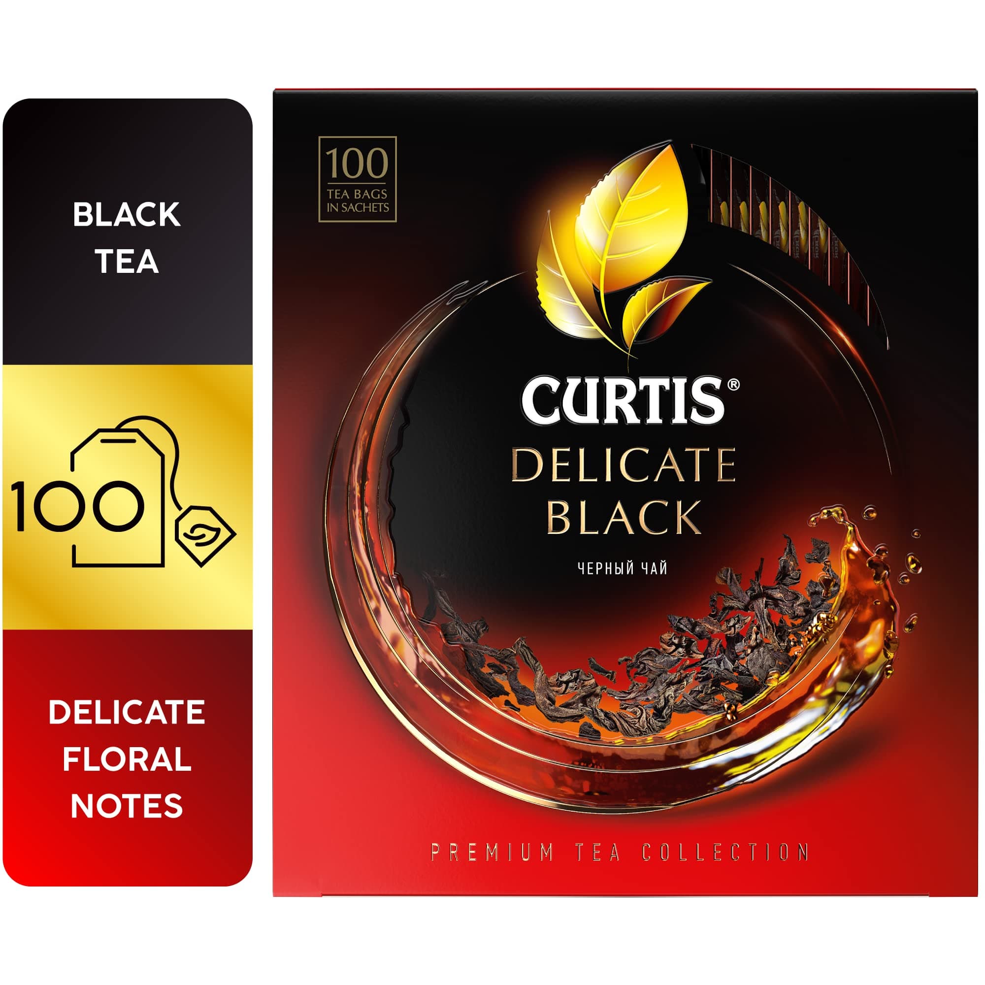 CURTIS Delicate Black Tea In Sachets 170 g Pack of 100 Tea Bags