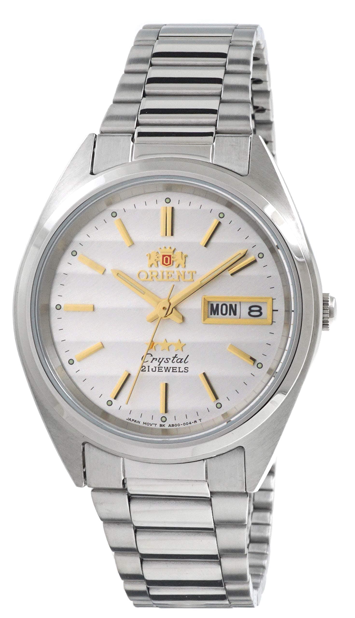 Orient TriStar Mens Classical Automatic Textured Silver Dial Watch AB00007W