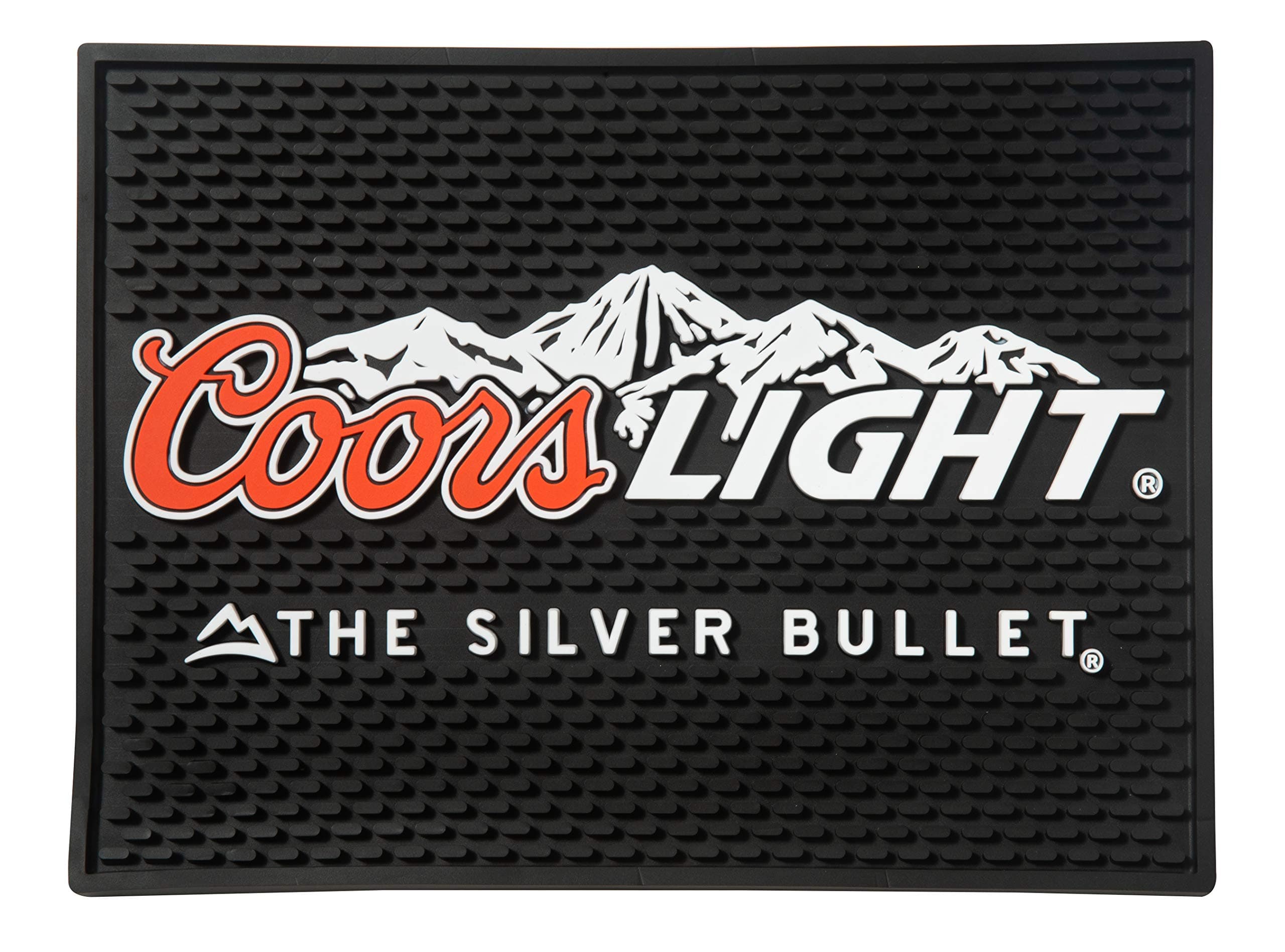 Light Silver Bullet Bar Spill Mat Wait Station Drip Mat 12x9