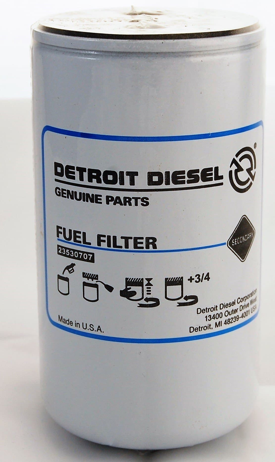 23530707 Fuel Filter, IL 71 Series, Secondary, Spin-ON