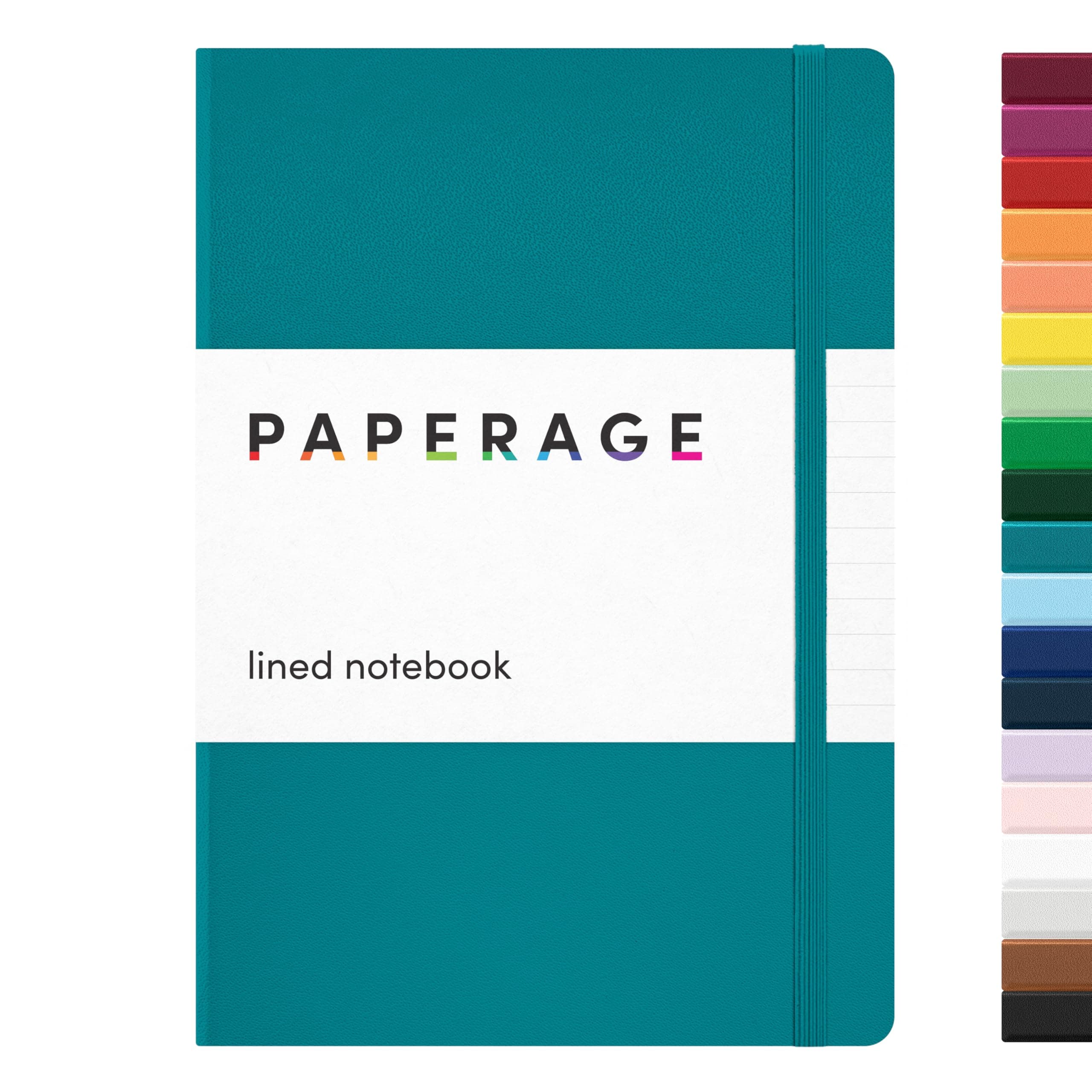 Lined Journal Notebook, (Turquoise), 160 Pages, Medium 5.6 in x 8 in - 100 GSM Thick Paper – Hardcover Journaling Notebook for Work, School & Note Taking