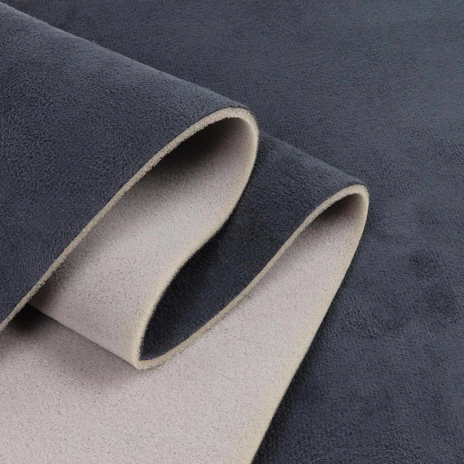 Suede Headliner Fabric with Foam Backing 36"×60" Micro-Suede Car Headliner Upholstery Fabric for Automotive RV Boat Home Interior Replacement Repair 60" Wide, Charcoal