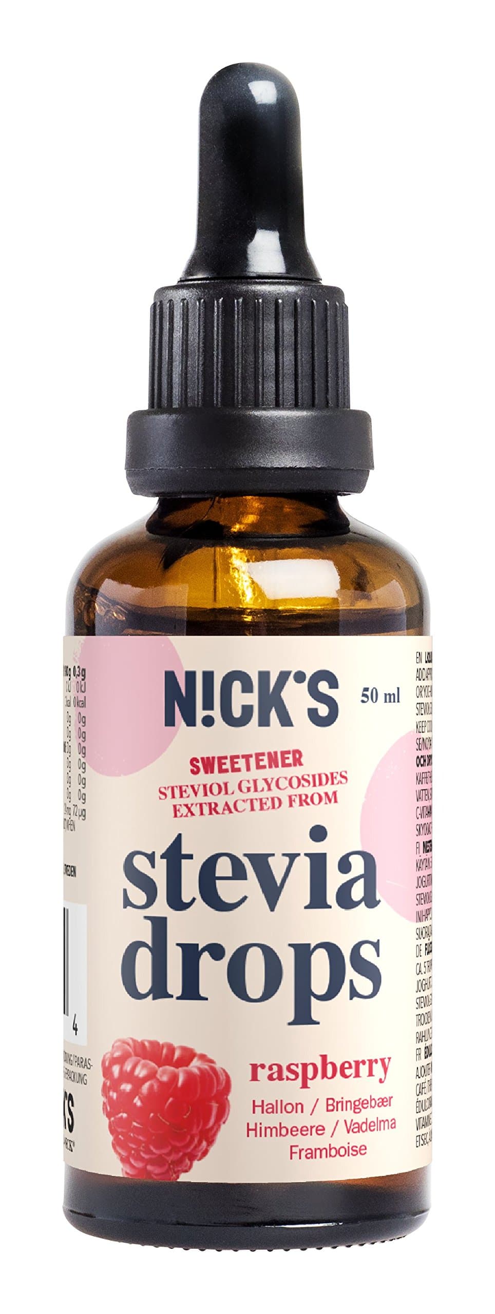 Nutri Nick Raspberry Stevia Drops 50ml