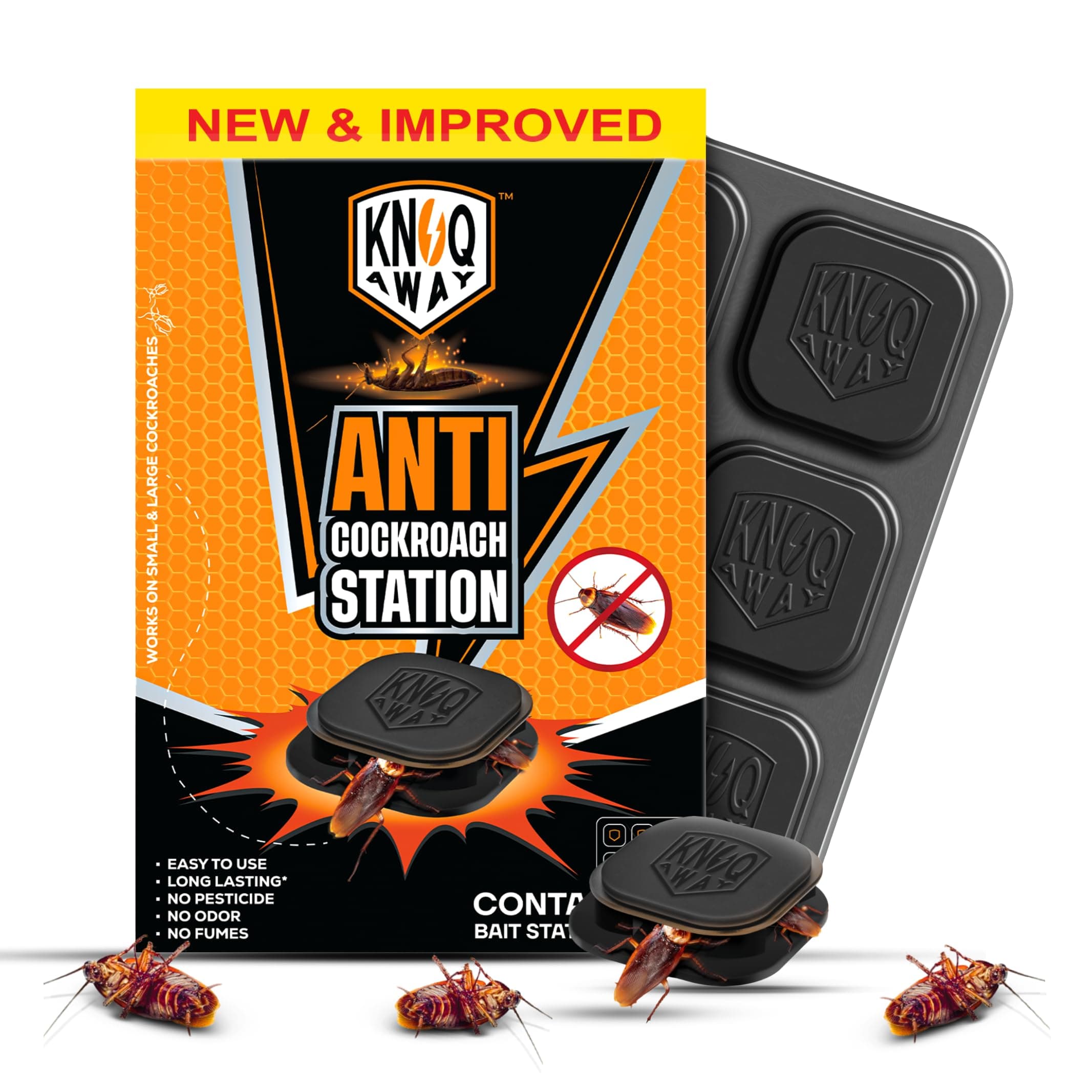 - Cockroach Bait, Alternative to Anti-Cockroach Gel, Roach Paste, Roach Gel, RoachPellet/Powder & Cockroach Spray. Repellant for Home,Kitchen, & Hotels (Pack of 6 Baits)