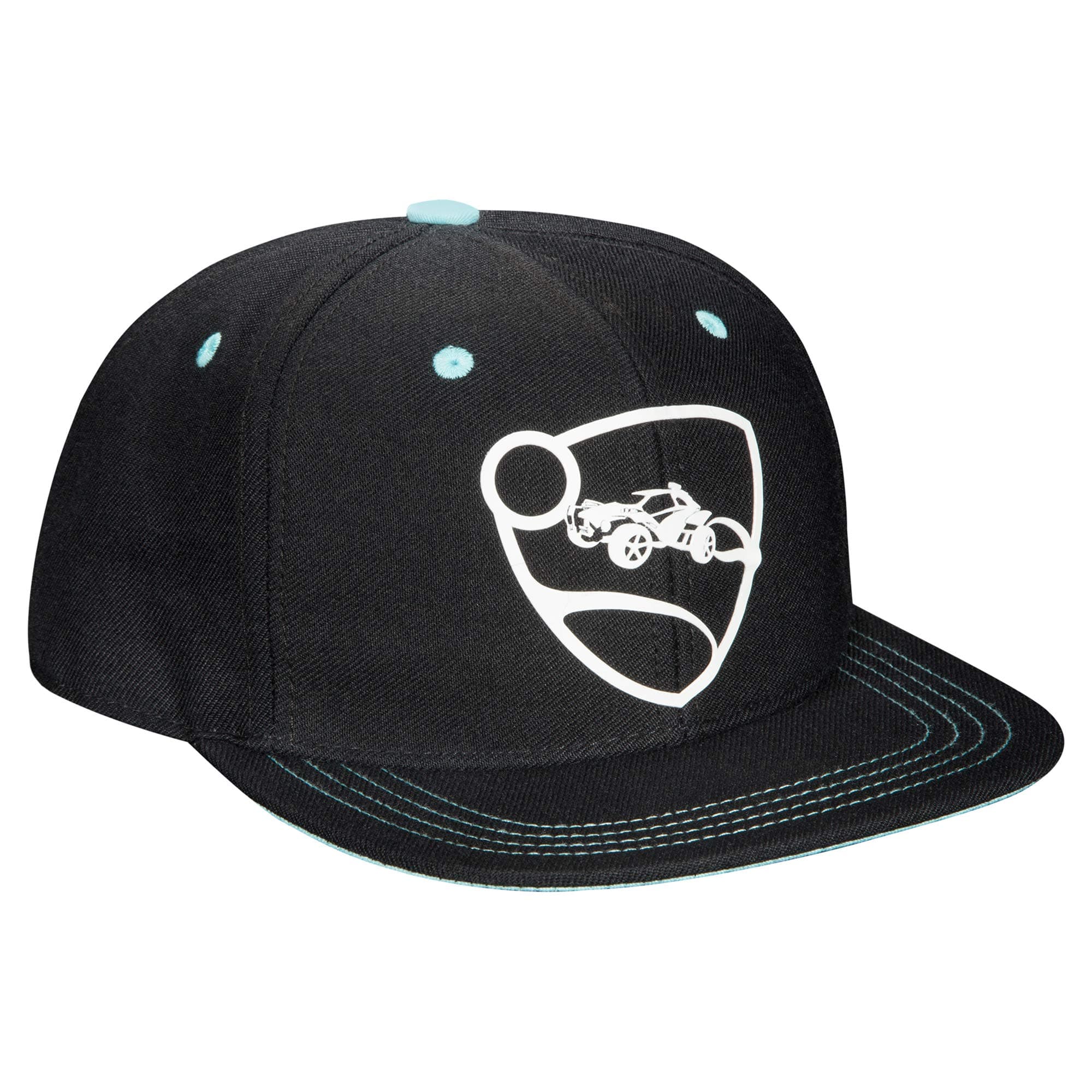 JINX Rocket League Blue Team Snapback Baseball Hat, Black/Blue, One Size