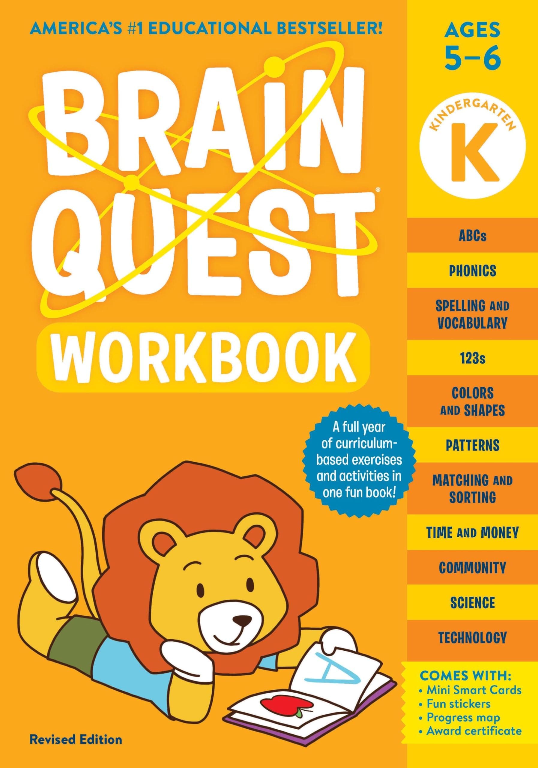 Brain Quest Workbook: Kindergarten Revised Edition (Brain Quest Workbooks) Paperback – May 9, 2023