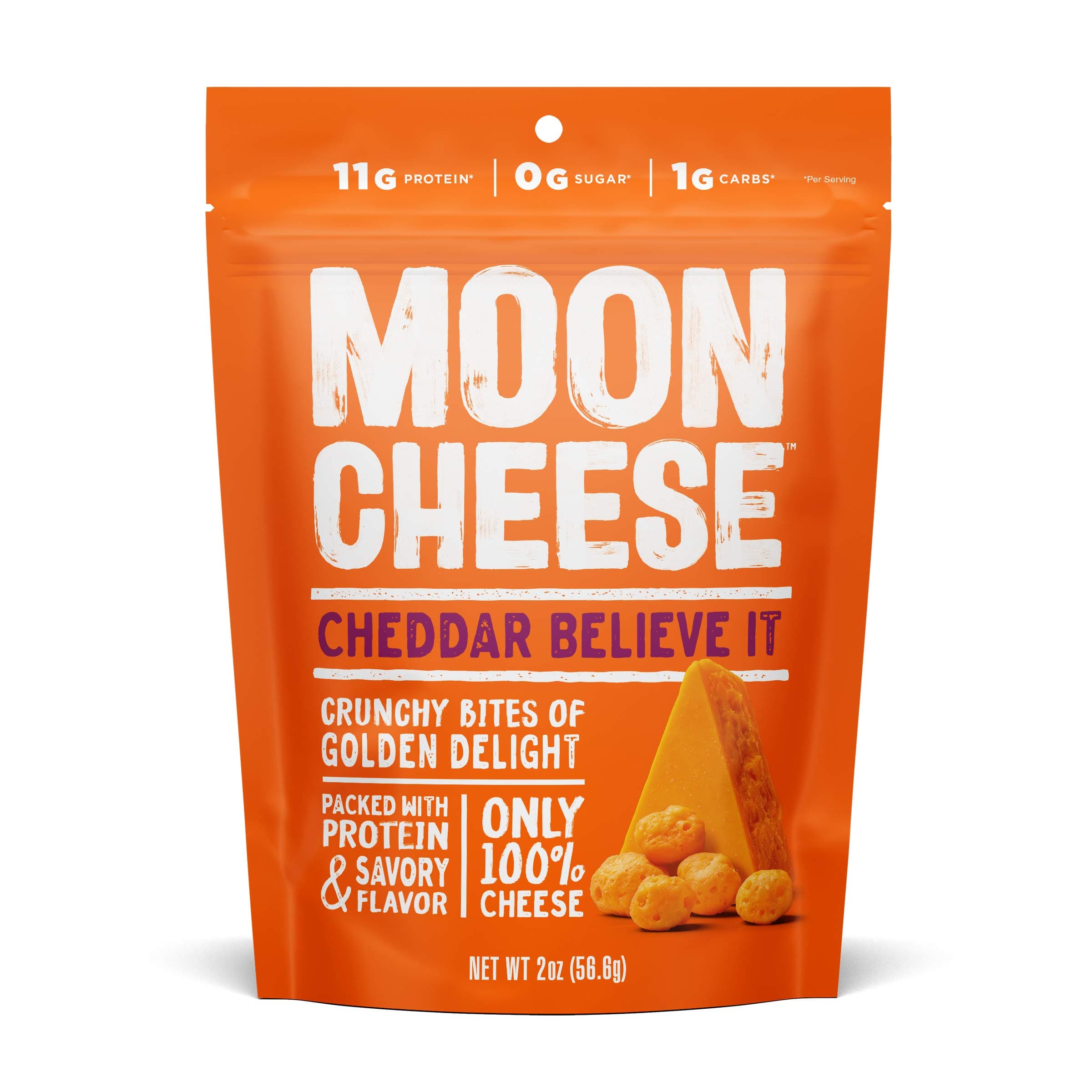 Moon Cheese , Cheddar, 2 Oz Bag
