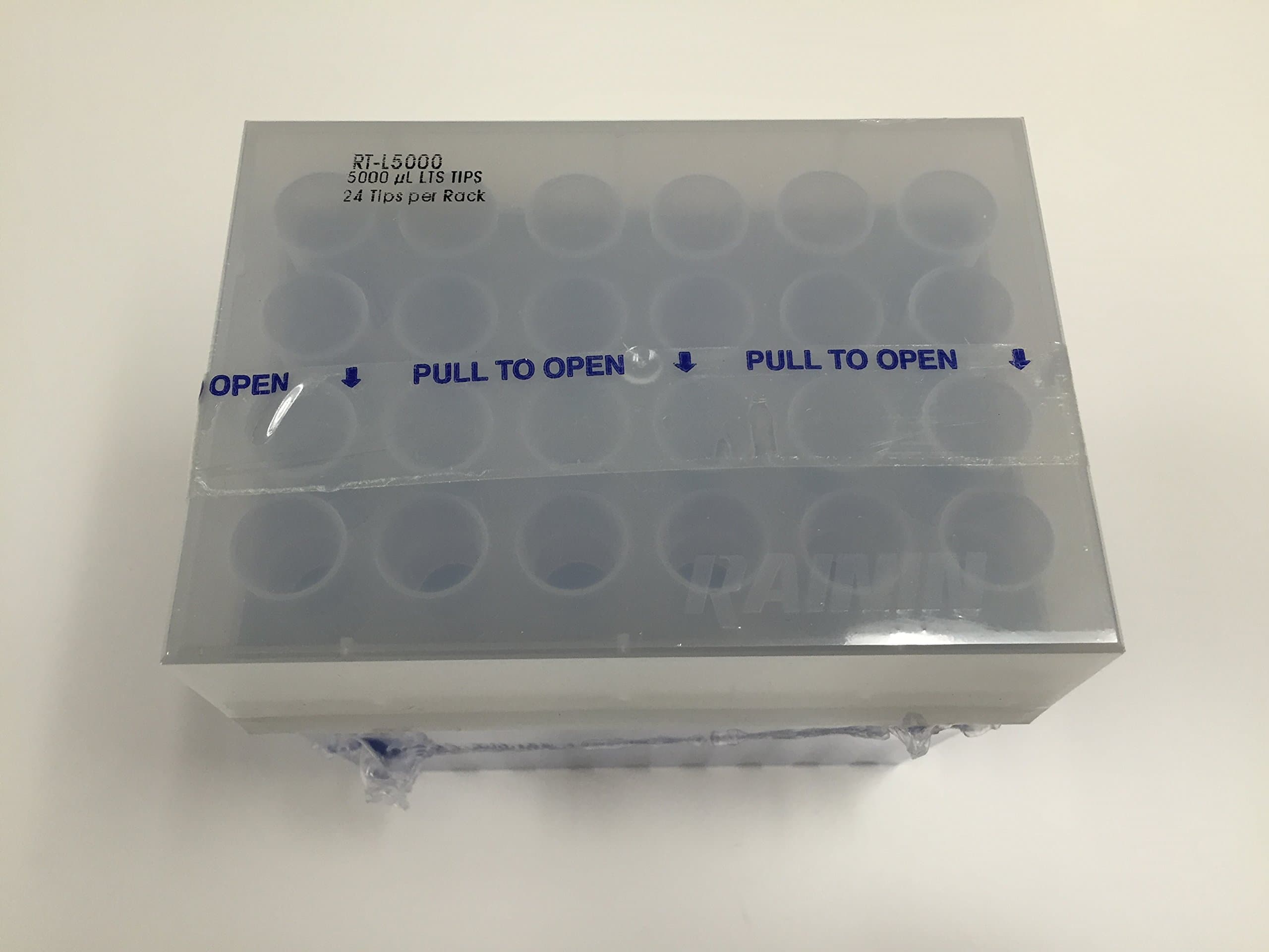 (24) RAININ Bioclean Racked 5 mL LTS Pipette Tips, RT-L5000