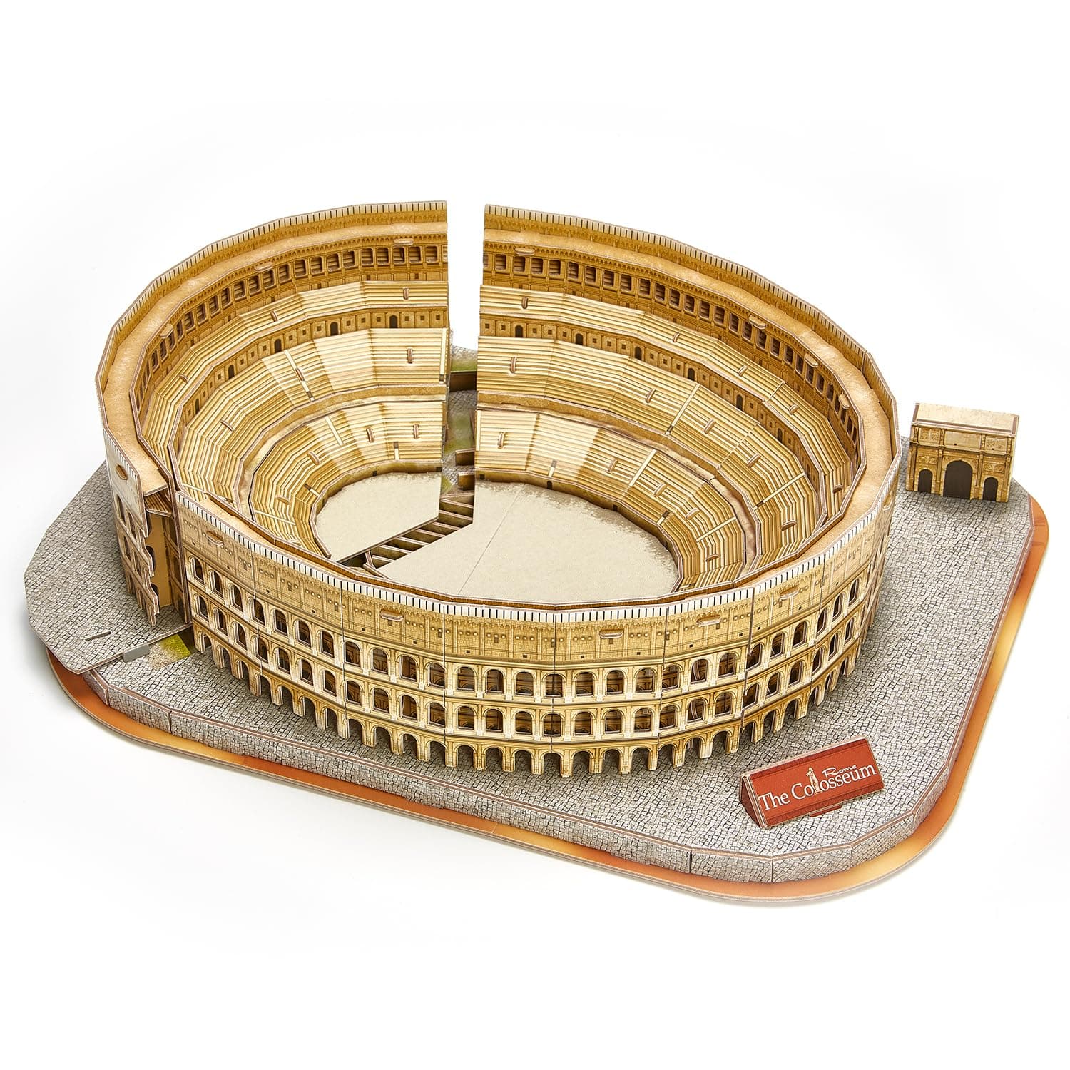 CubicFun 3D Puzzle - Puzzles for Kids Ages 8-10 - National Geographic Italy Rome Colosseum Birthday Toys for Girls & Boys - Art STEM Projects for Kids Ages 8-12 - Classroom Decorations, 131 Pieces