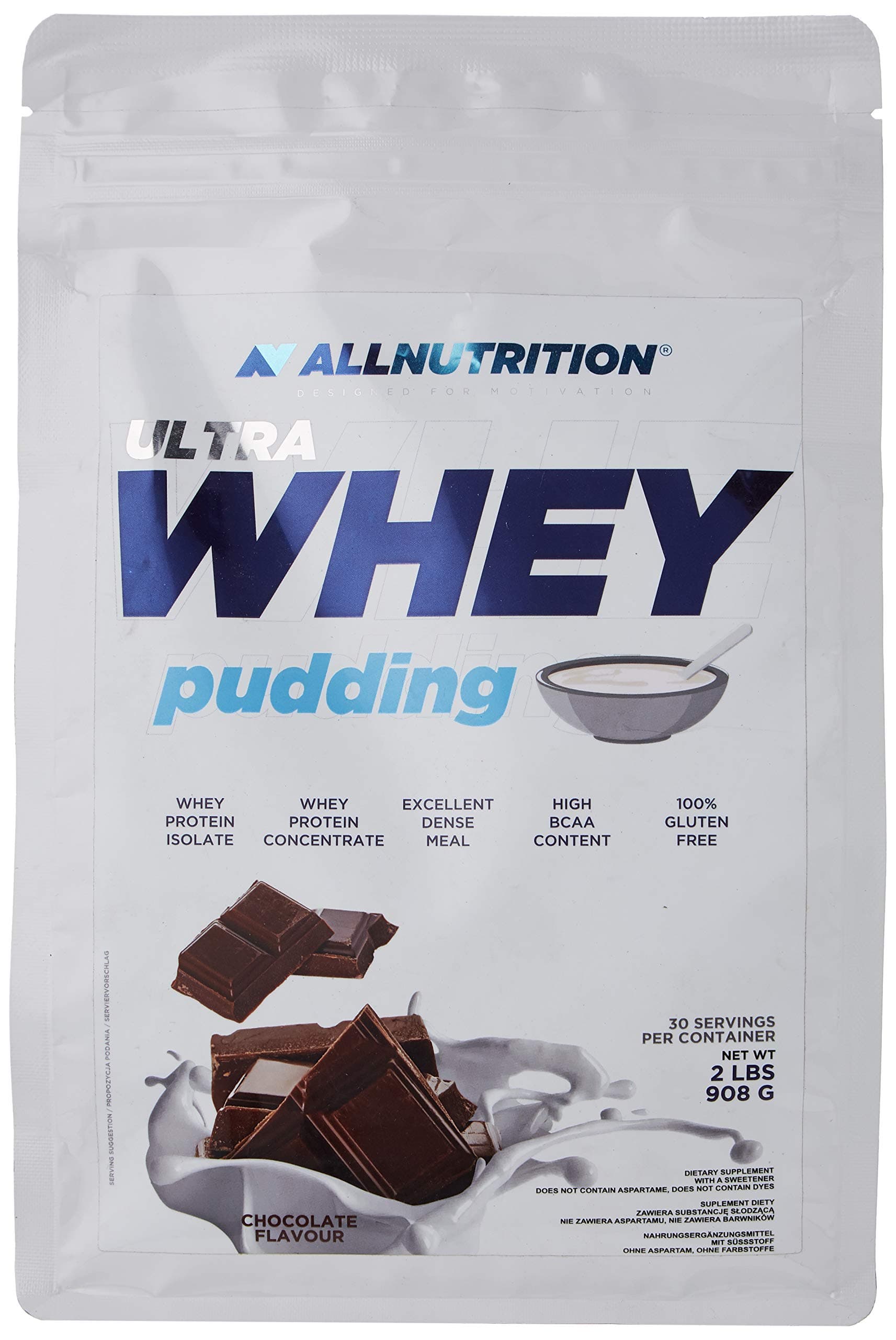 Allnutrition Ultra Whey Pudding, Choclolate - 908g, 1 Units