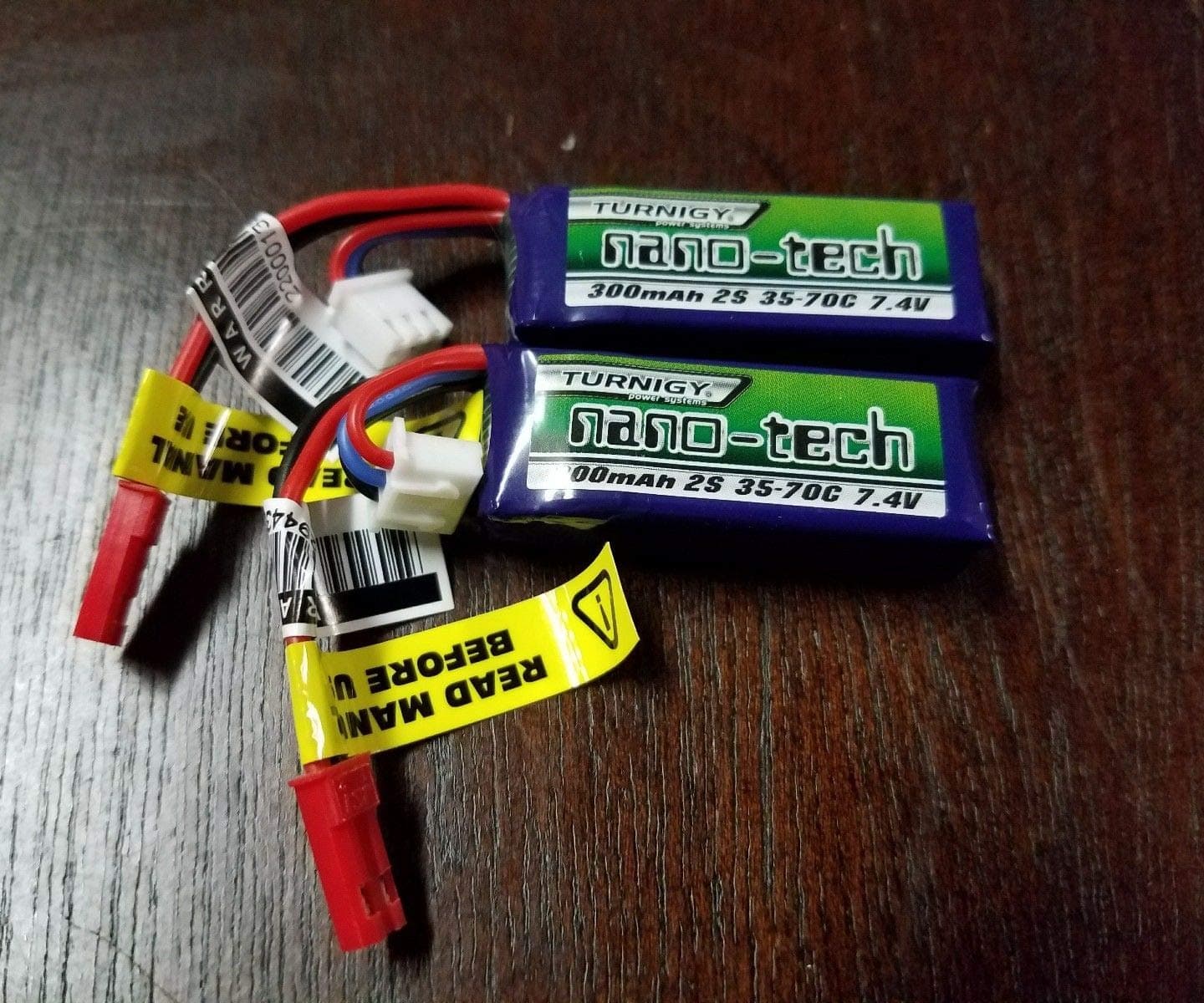 Turnigy 2 Pack Nano-TECH 300mAh 2S 7.4 35 70C LIPO Battery 1/24 Losi Truggy SCT Rally Carisma Includes CHICAGOLAND RC Coupon