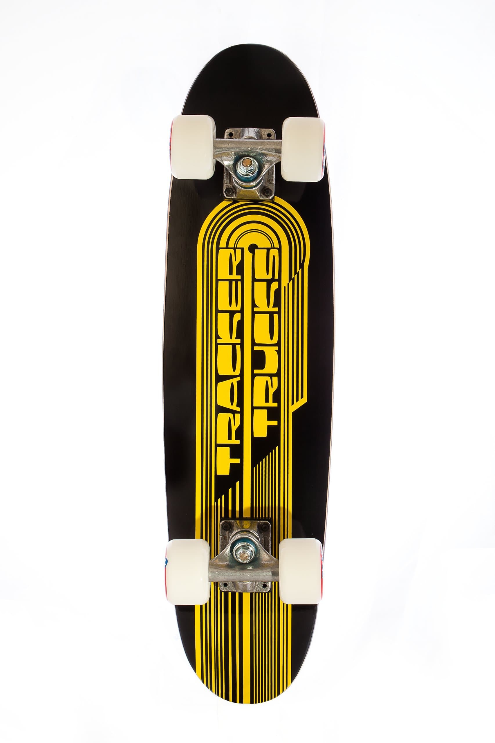 Tracker Trucks Cruizer Complete Skateboard with Classic Wing Logo (Black)