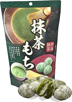 Seiki Japanese Mochi, Premium Traditional Rice Cakes, Wagashi Food Candy Sweets (Matcha)