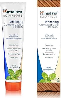 Botanique Complete Care Whitening Toothpaste, Simply Peppermint, for a Clean Mouth, Whiter Teeth and Fresh Breath, 5.29 oz…
