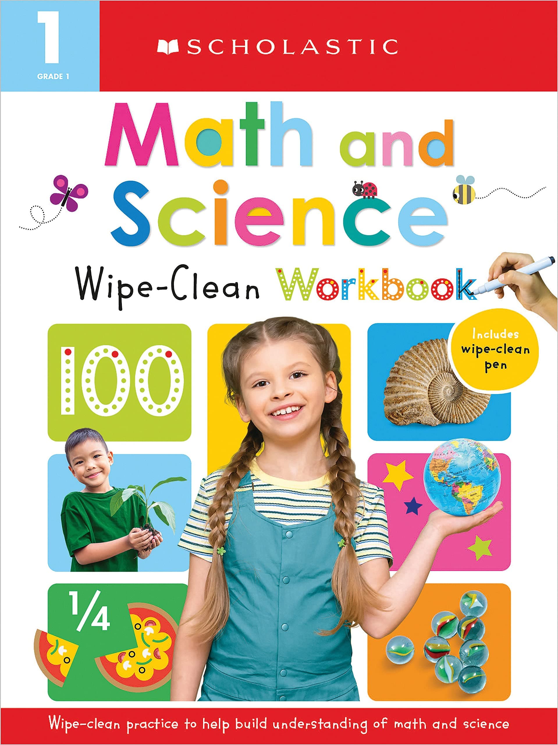 First Grade Math/Science Wipe Clean Workbook: Scholastic Early Learners (Wipe Clean) Paperback – Big Book, 6 September 2022
