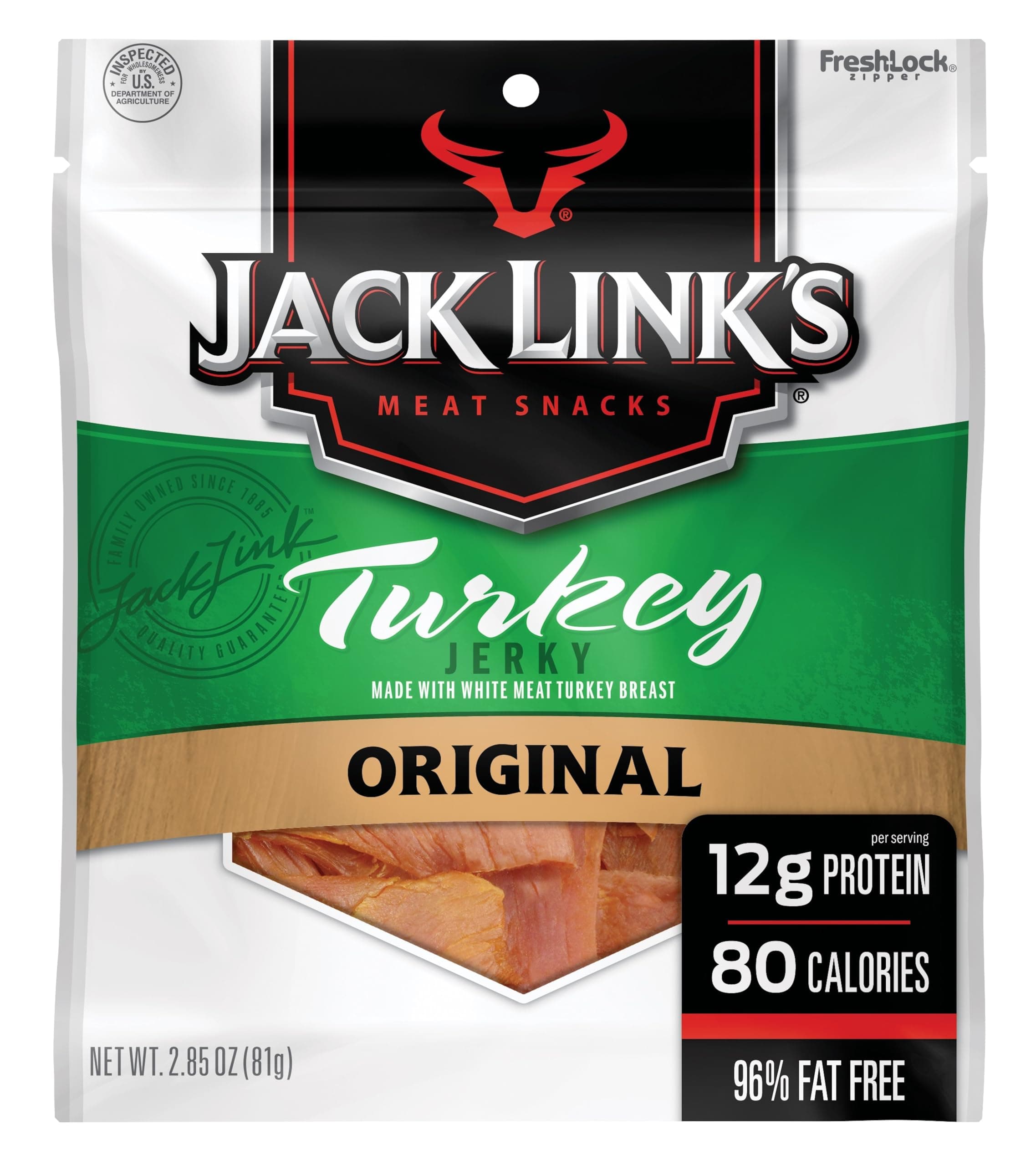 Jack Links MSG Free Turkey Jerky, Original, 2.85 Ounce by Jack Links