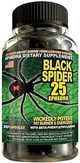 Cloma Pharma Black Spider Fat Burner,1 count, 100 capsules