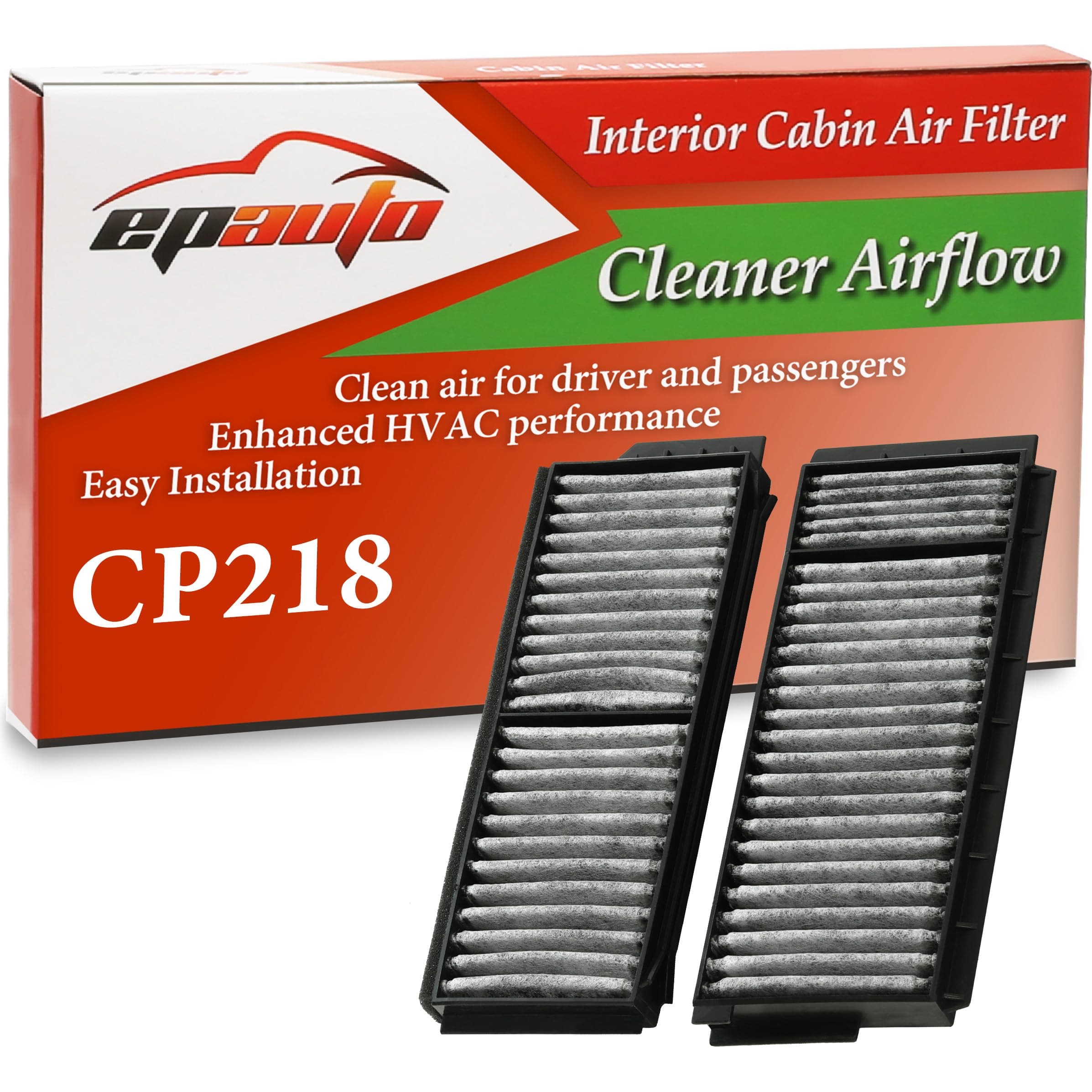 EPAuto CP218 (CF10218) Premium Cabin Air Filter includes Activated Carbon Replacement for Mazda 3 (2004-2009), Mazda 3 Sport (2009), Mazda 5 (2006-2017)