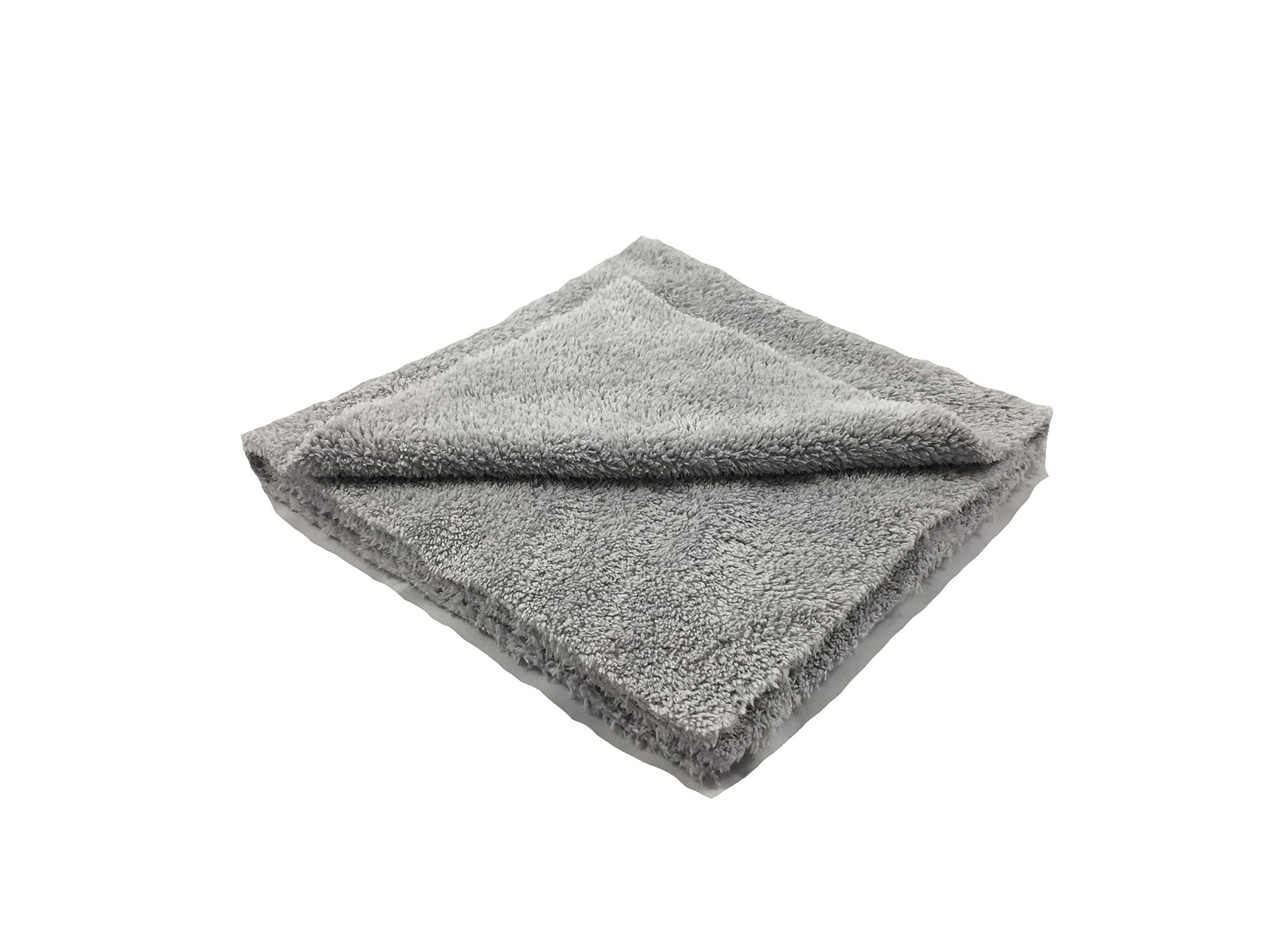 FEYNLAB Plush 370 Microfiber Towel | Ultra-Soft, Absorbent, Lint, Scratch-Free Microfiber Cleaning Cloth for Detailing | Quick Drying, Durable, Premium Korean Microfiber Towels for Cars, Home & More