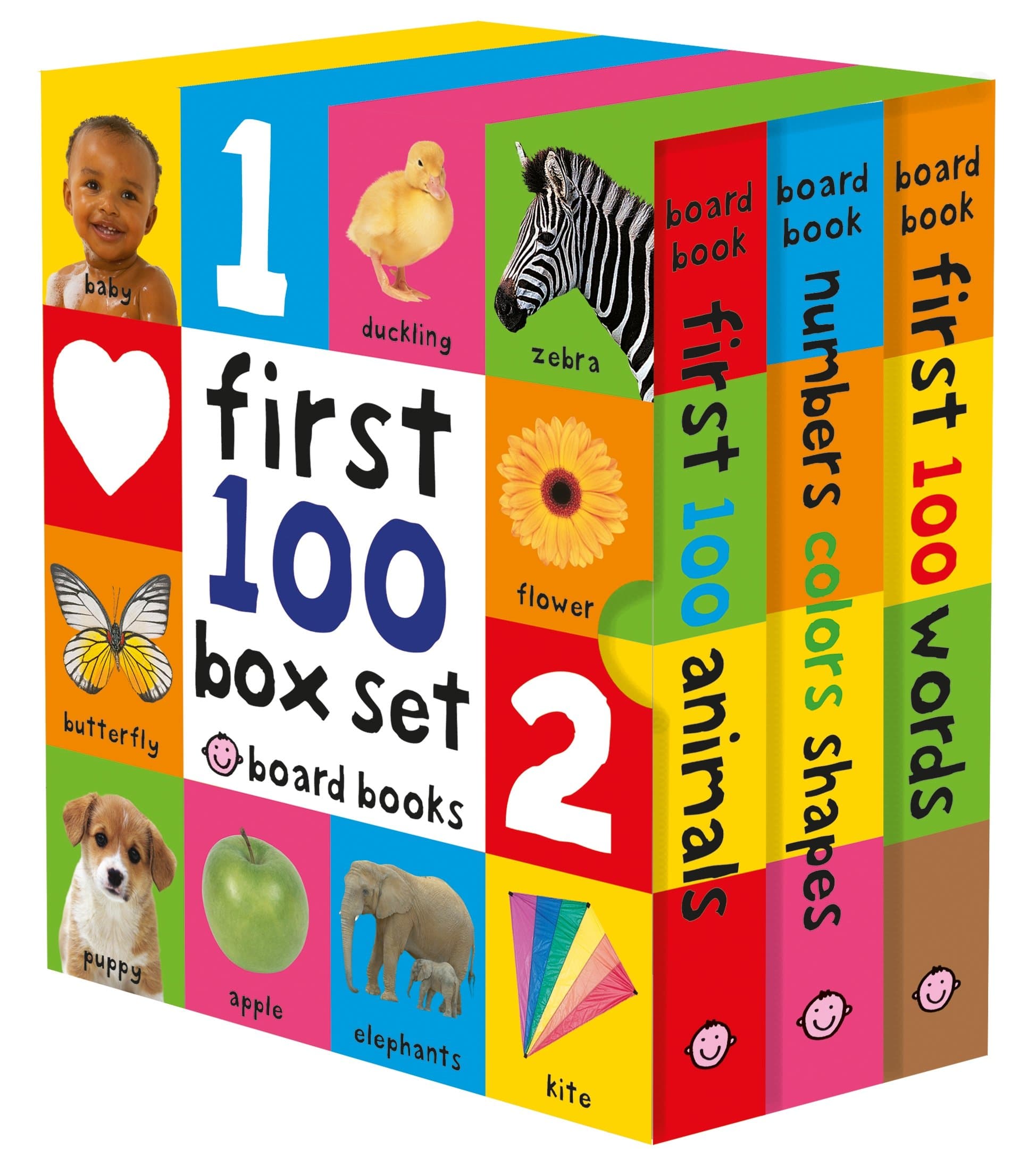 First 100: First 100 Words / Numbers Colors Shapes / First 100 Animals Board book – September 27, 2016